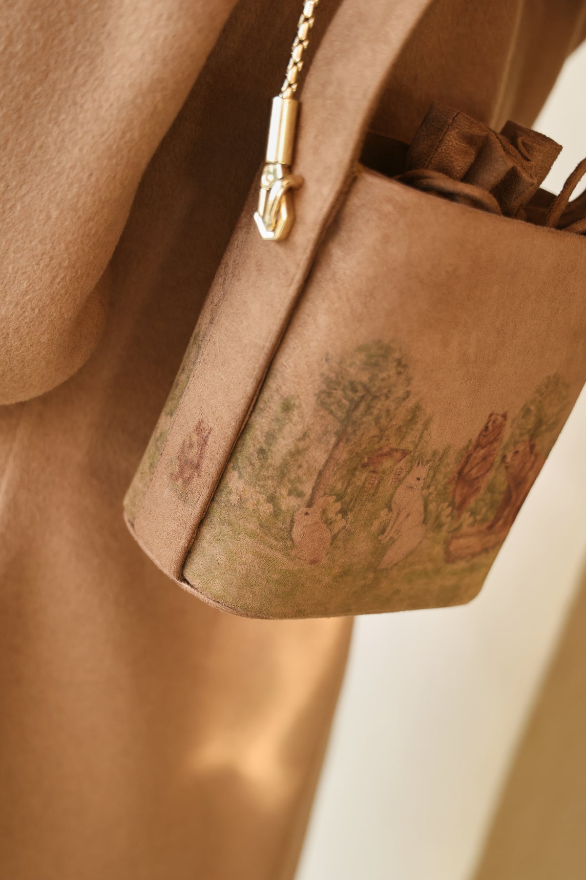 Outlands Merino Wool Blend Trench Jacket (Caramel)