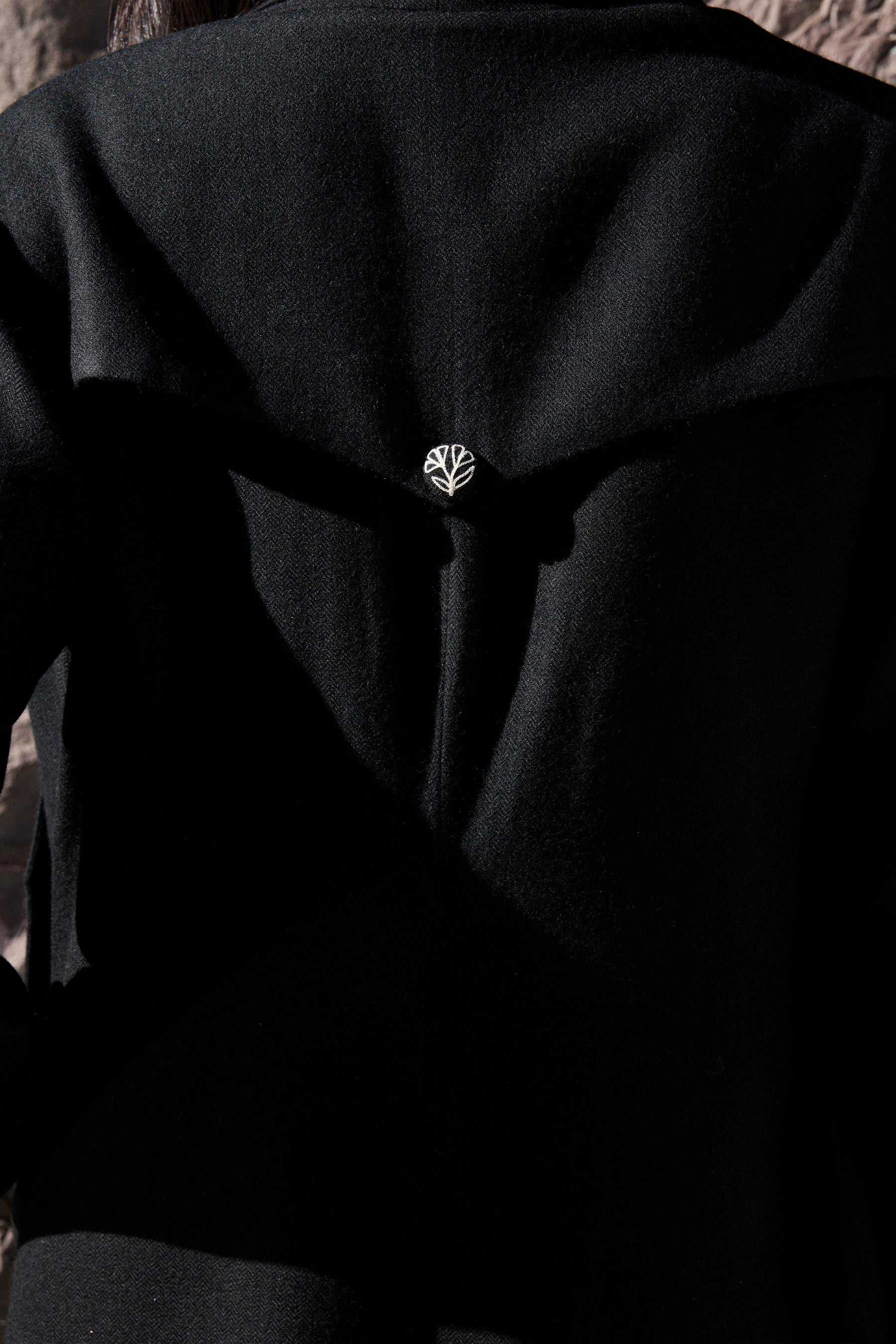 Moriri Woollen Overlay Dress (Black)