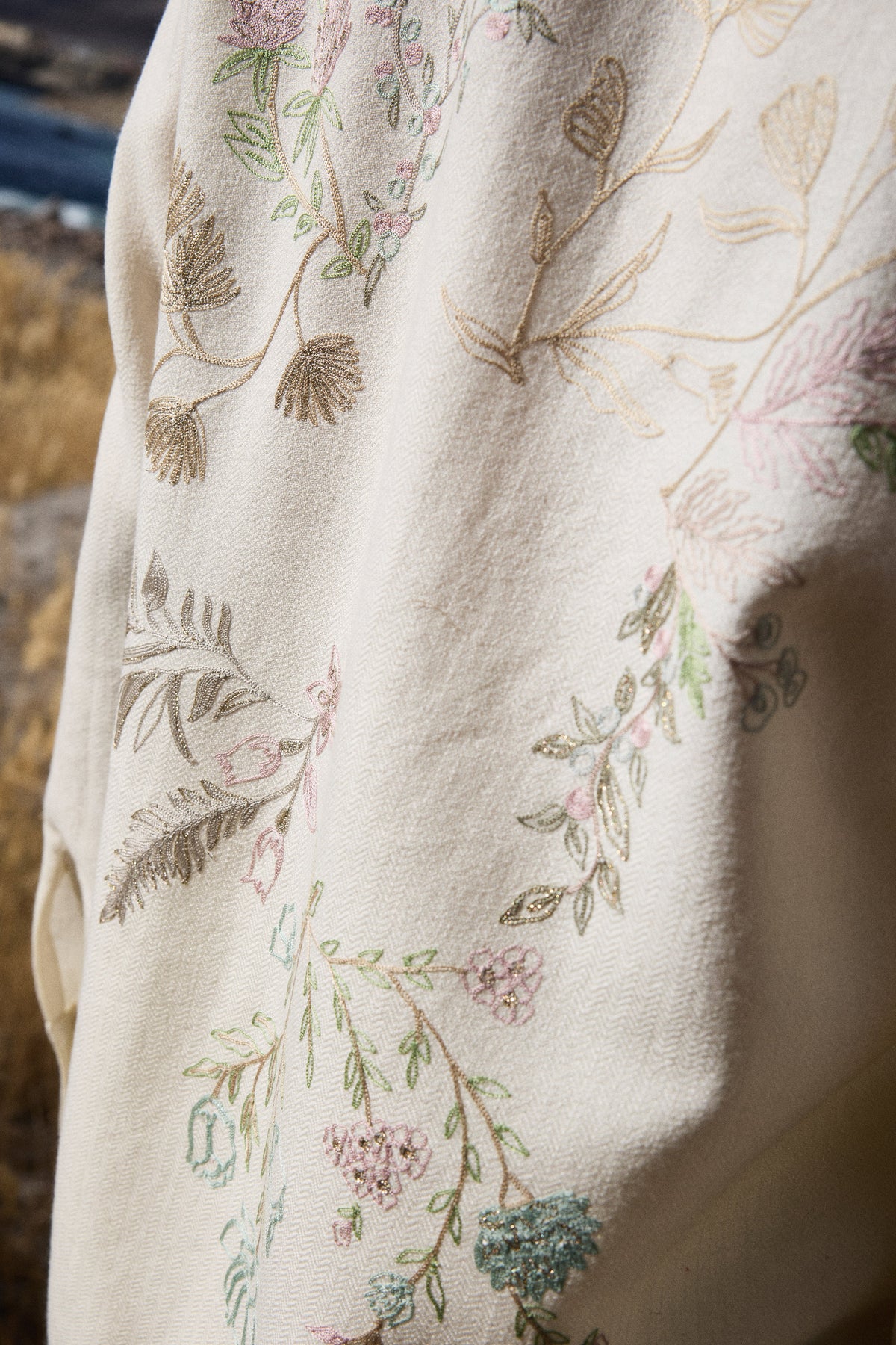 Nyoma Woollen Shirt (Pastels & Ivory)