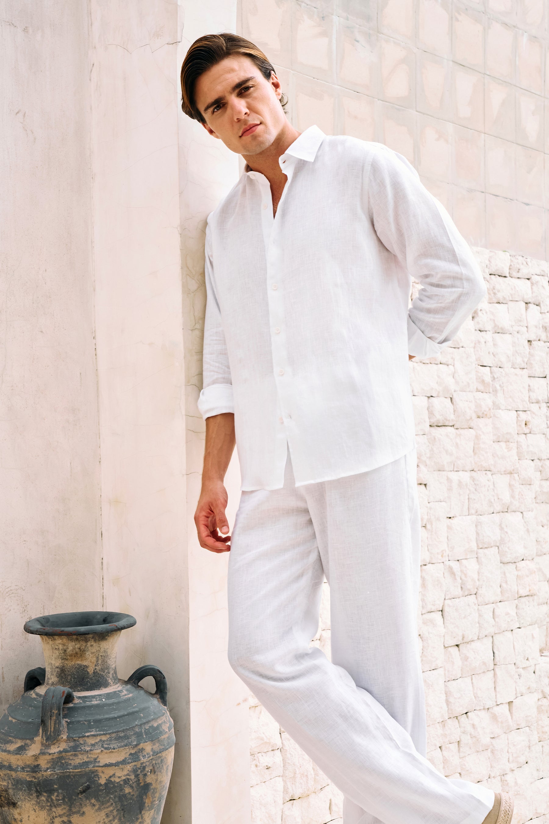 Steady Form Pants- MAN (White)