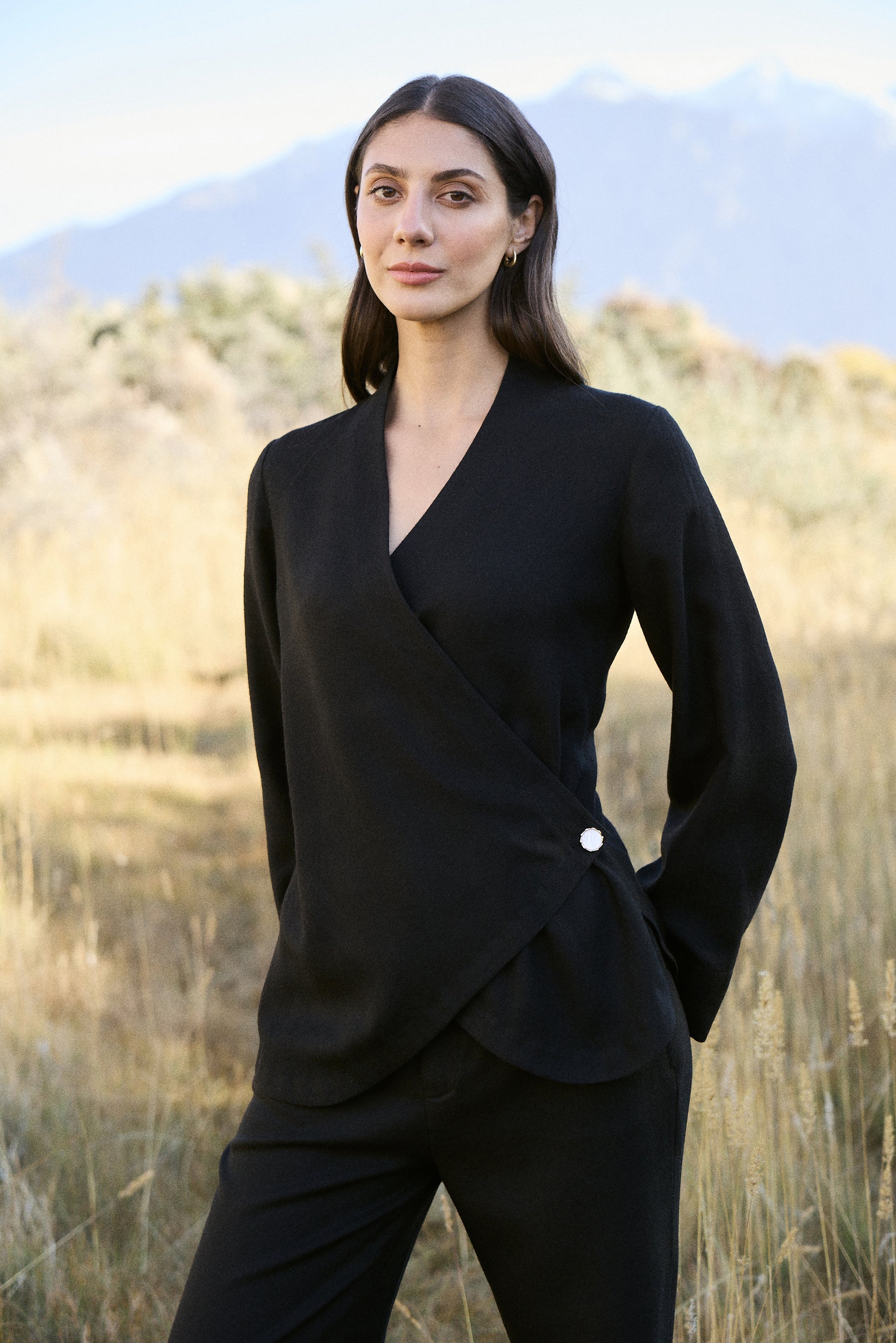 Navo Woollen Top (Black)