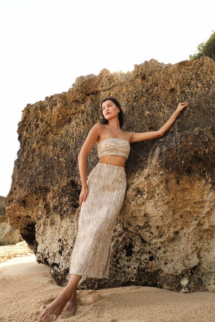 Zanzibar Tube Bandeau (Natural) & Zanzibar Skirt (Natural)