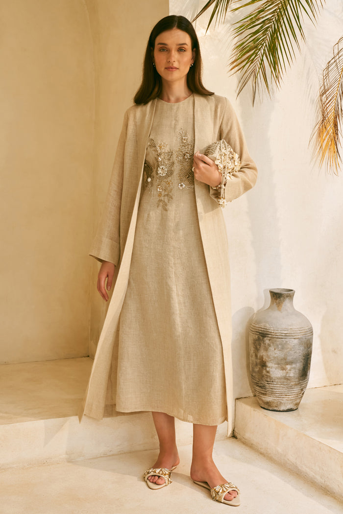 Soft Glow Dress & Soft Glow Overlay (Natural)