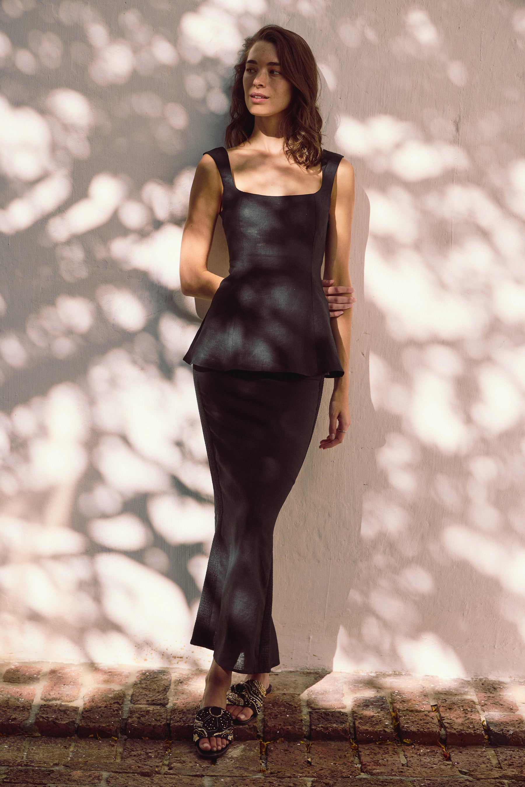 Clarens Top & Corsica Skirt (Black)