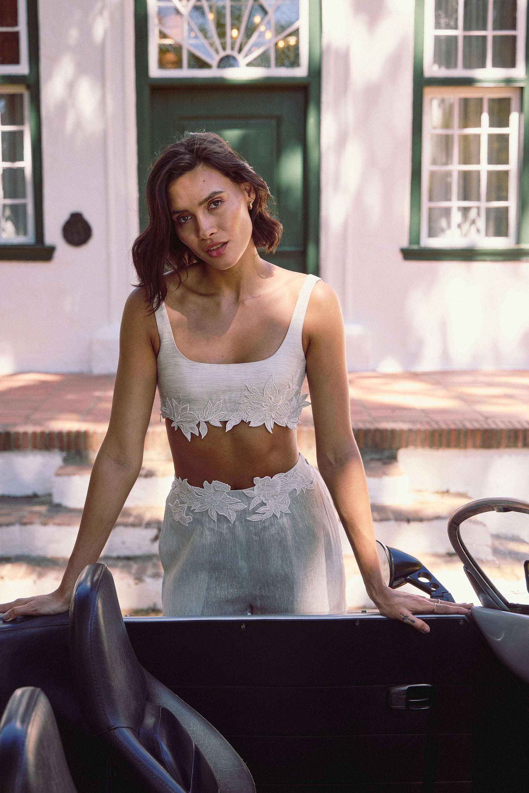 Elizabeth Bandeau Top (Ivory - Natural)