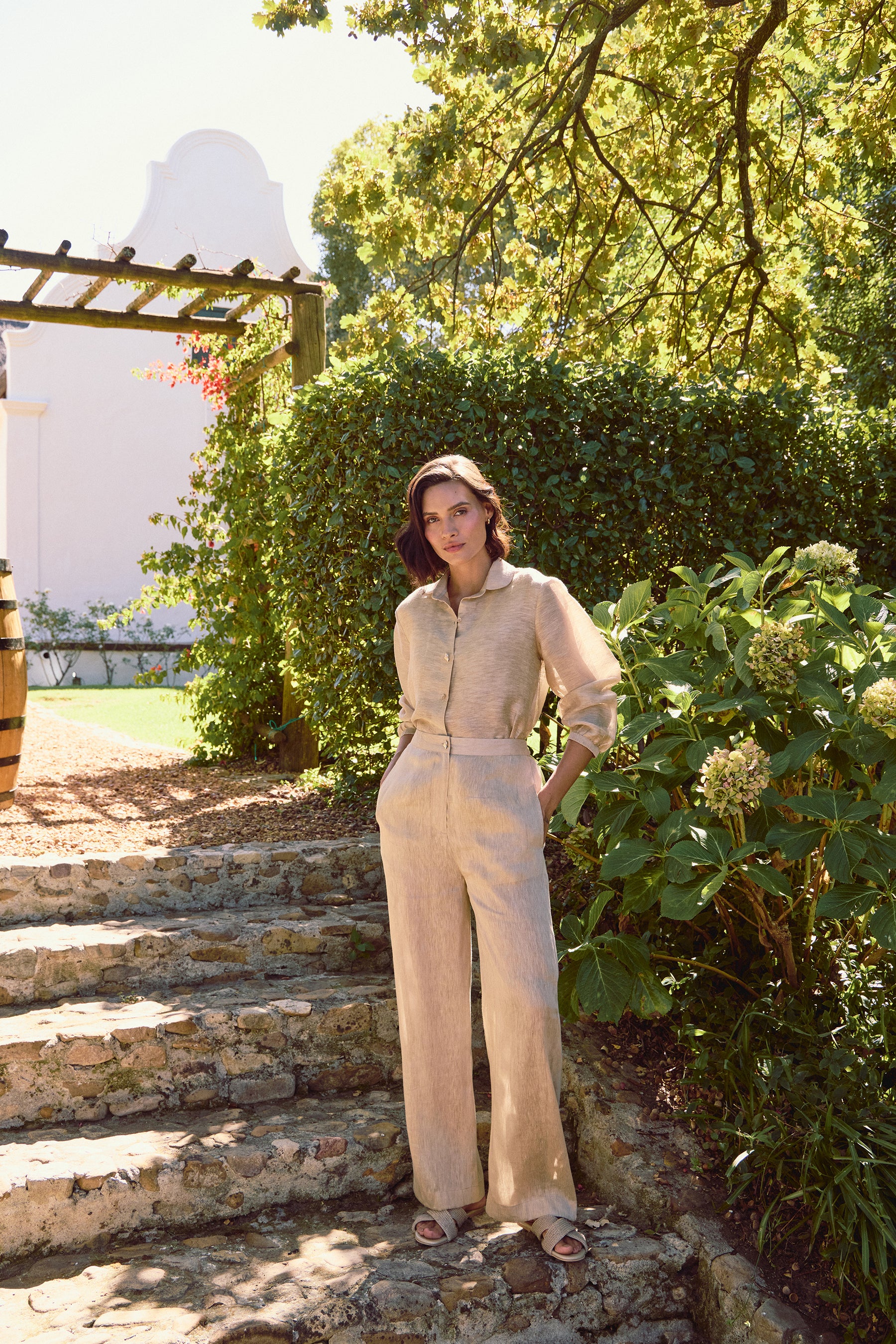 Sousse Shirt & Sousse Pants (Almond)