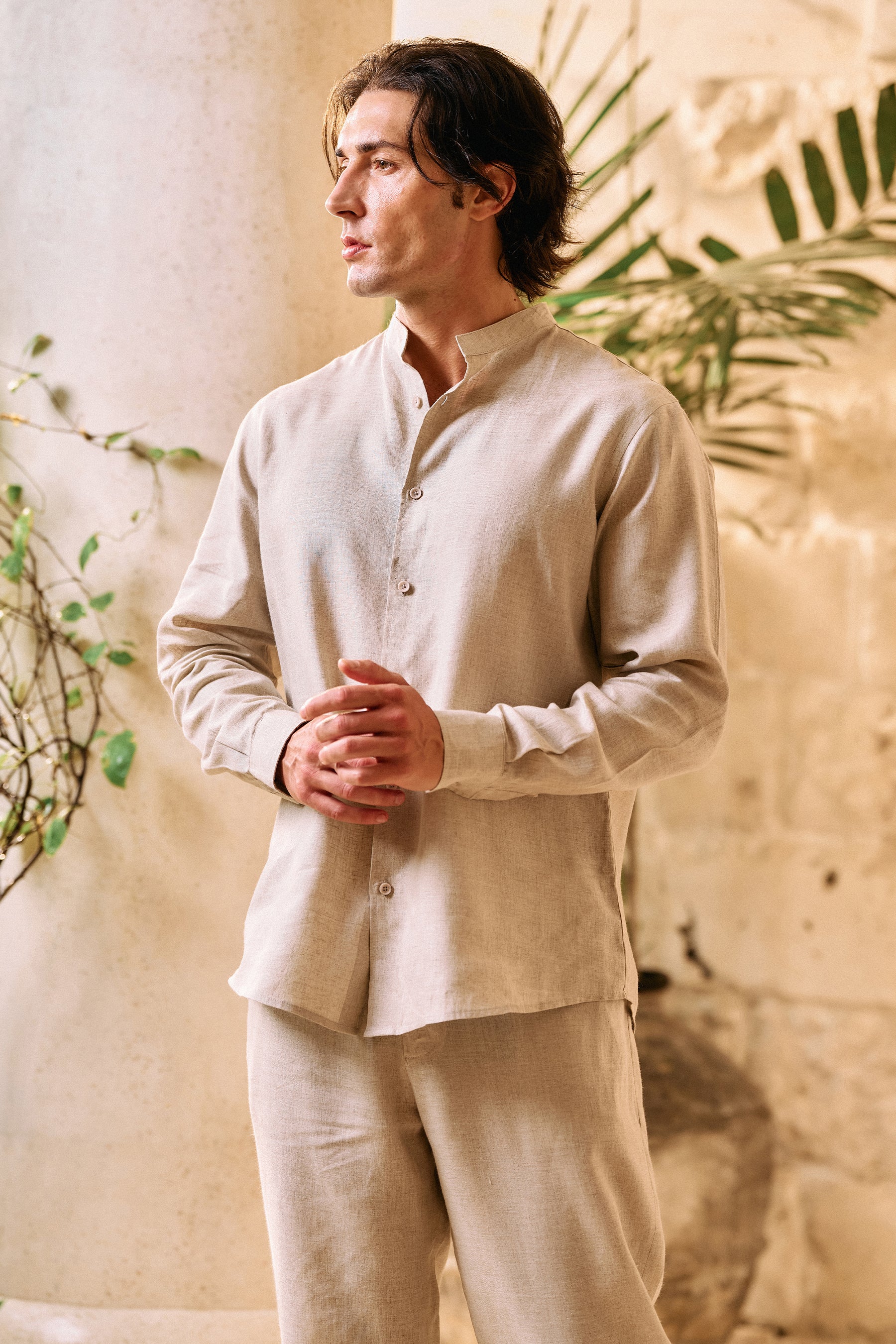 Rome Shirt- MAN (NATURAL)