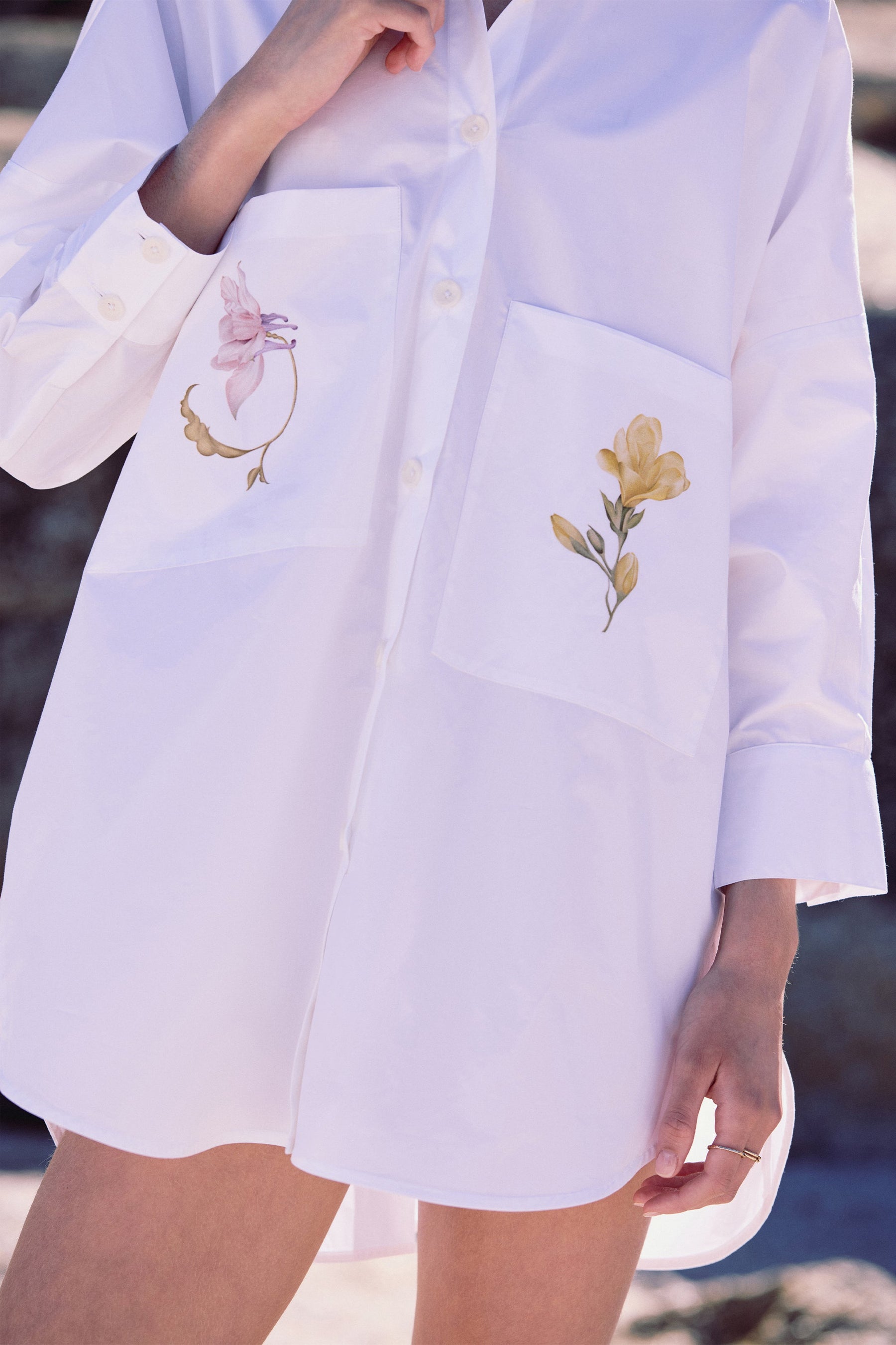 SAND Savanna Shirt Dress (Floral)