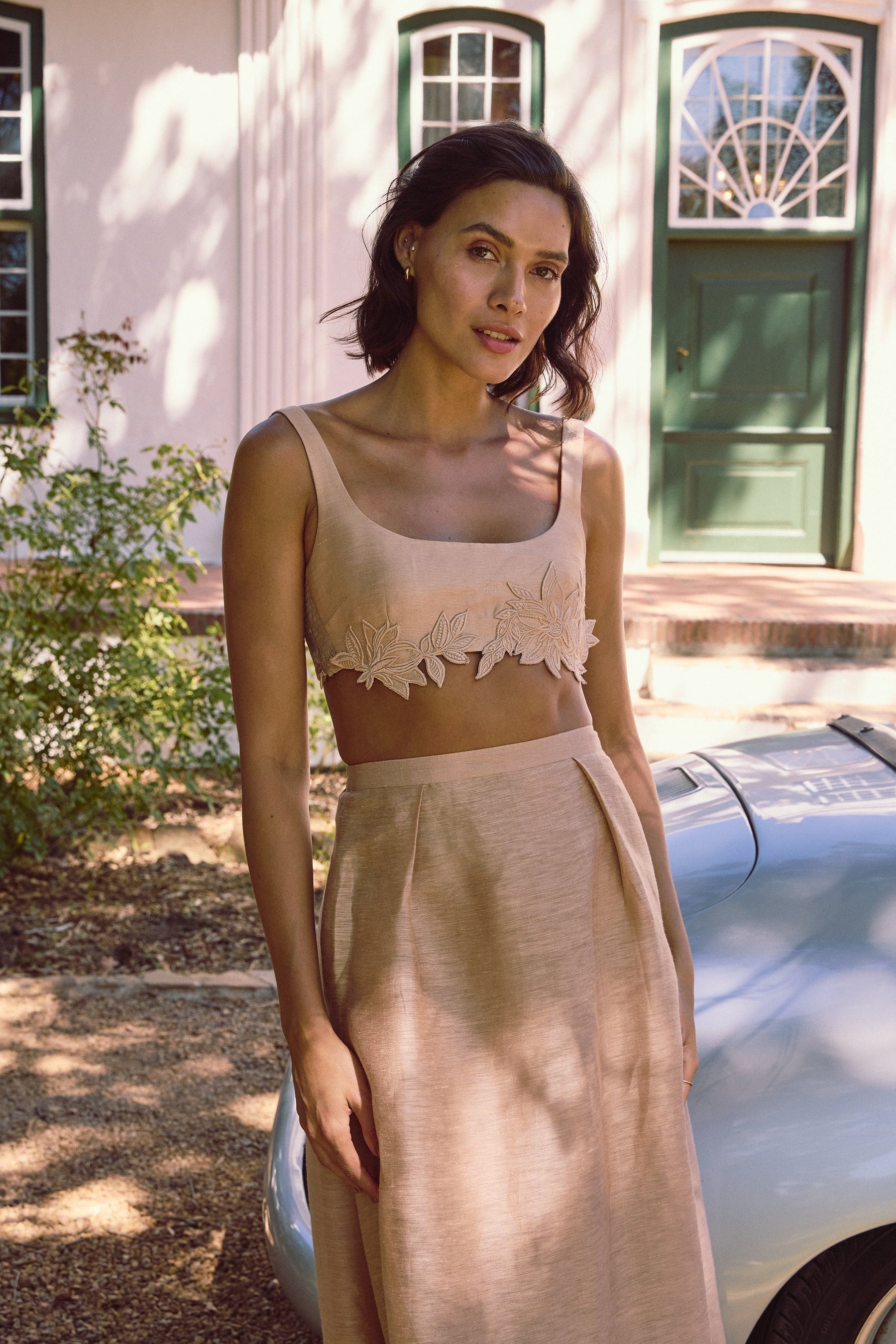 Elizabeth Bandeau Top & Elizabeth Skirt (Blush)