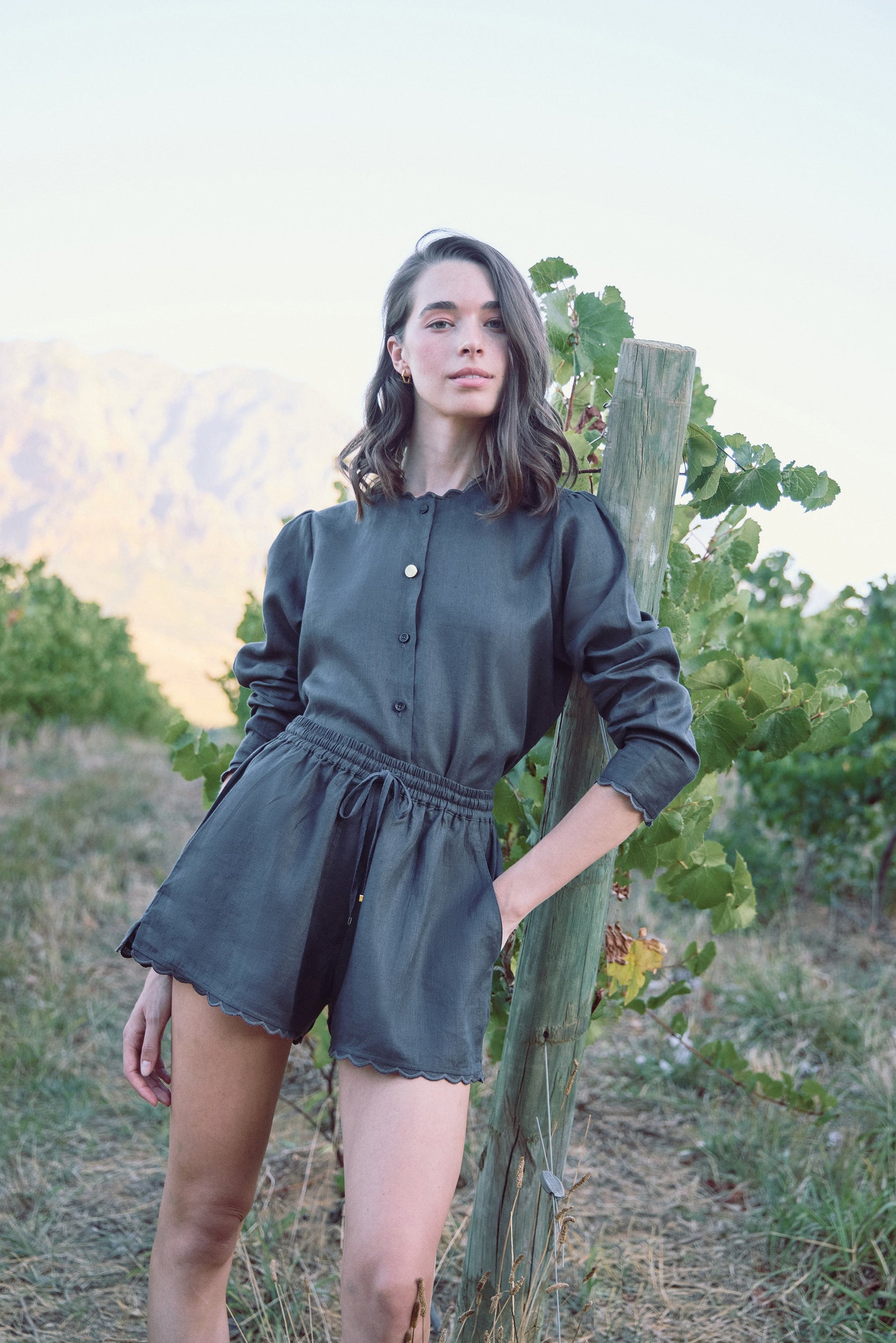 SAND Outwear Shirt (Charcoal) & SAND Outwear Shorts (Charcoal)