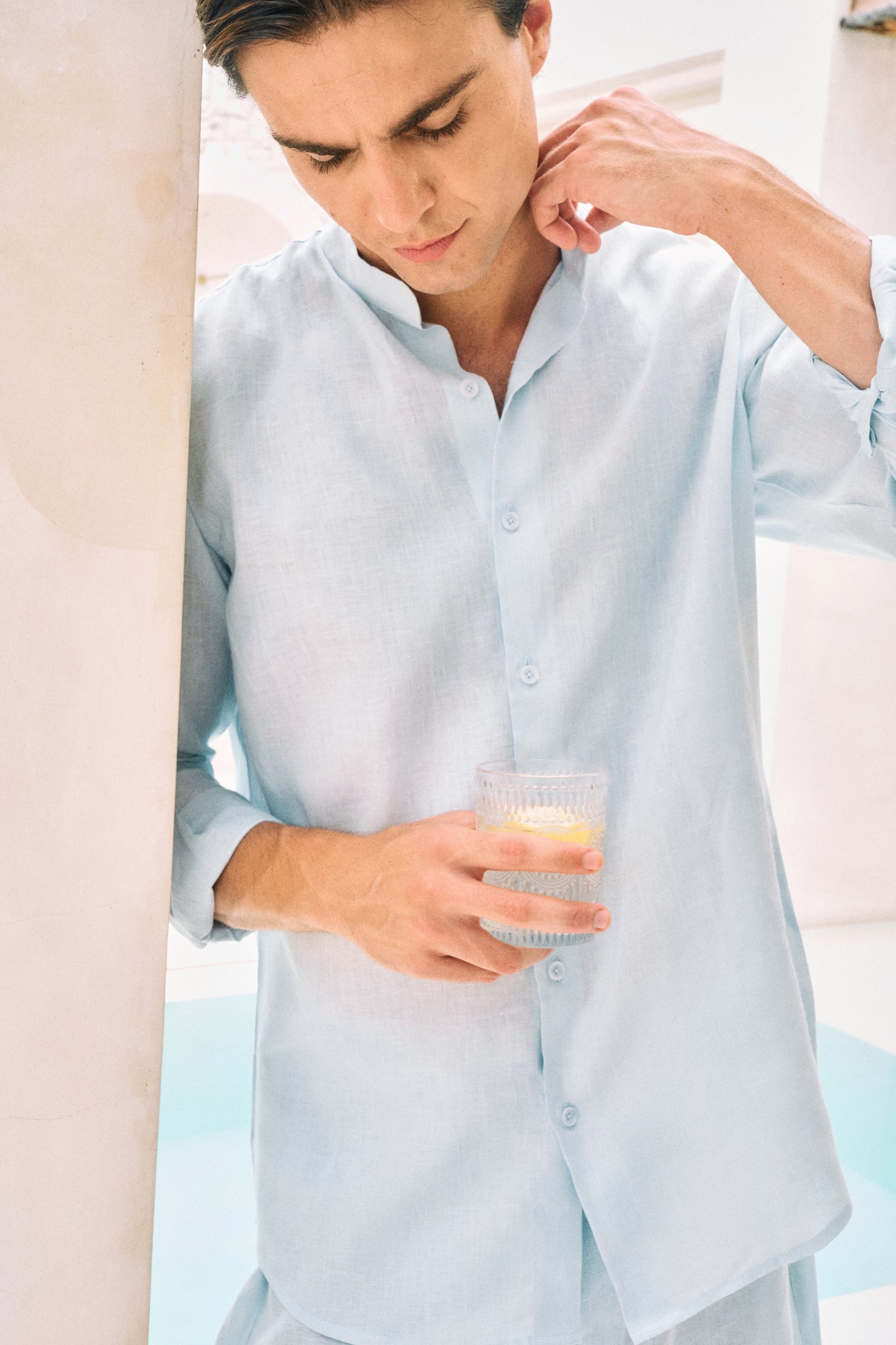 Rome Shirt & At Ease Shorts - Man (Spring Blue)