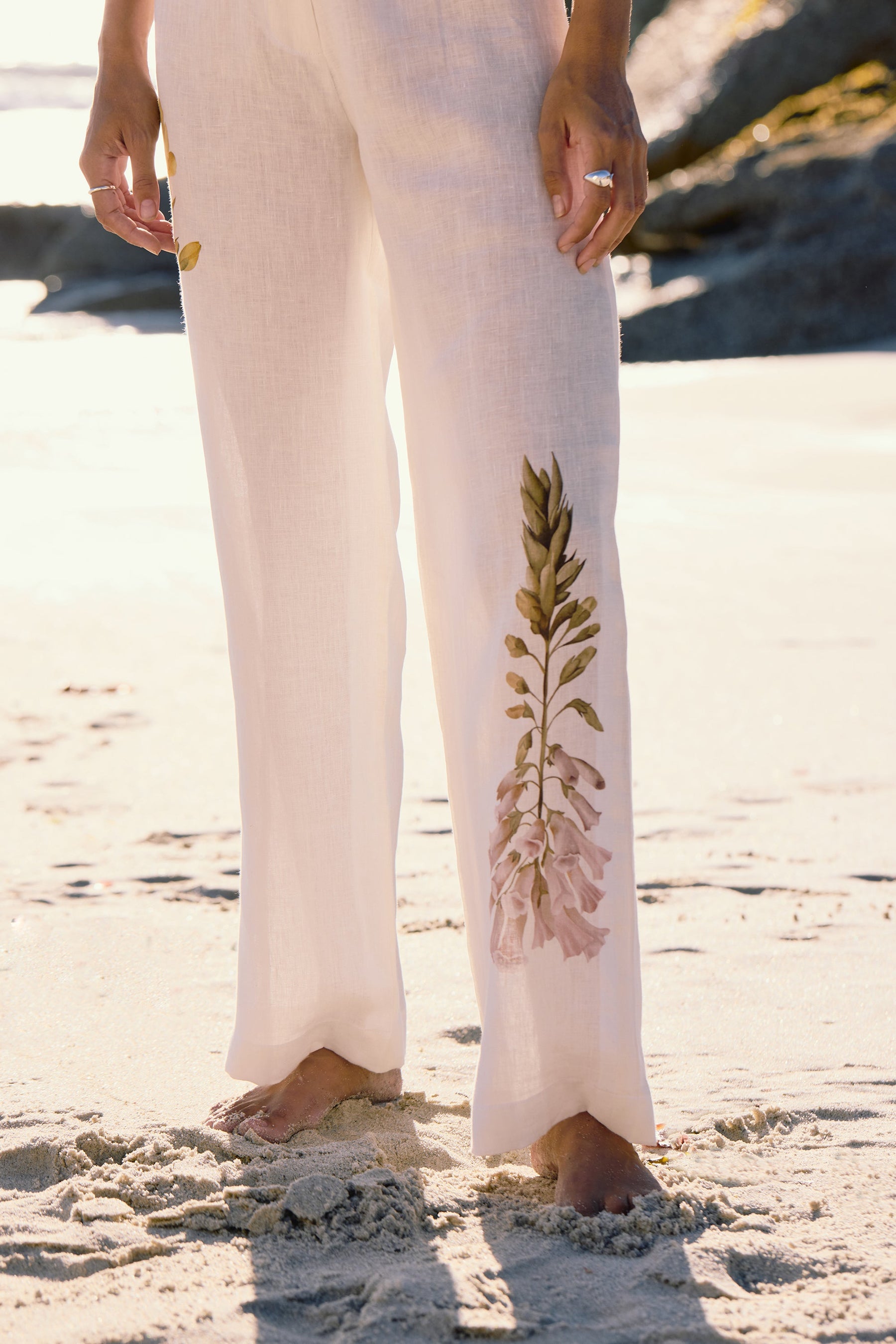 SAND Savanna Pants (Floral White)