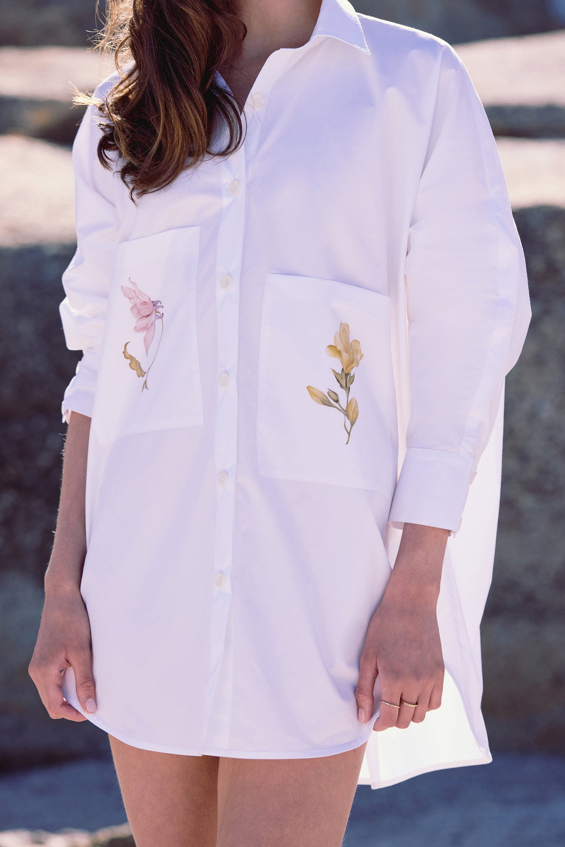 SAND Savanna Shirt Dress (Floral)