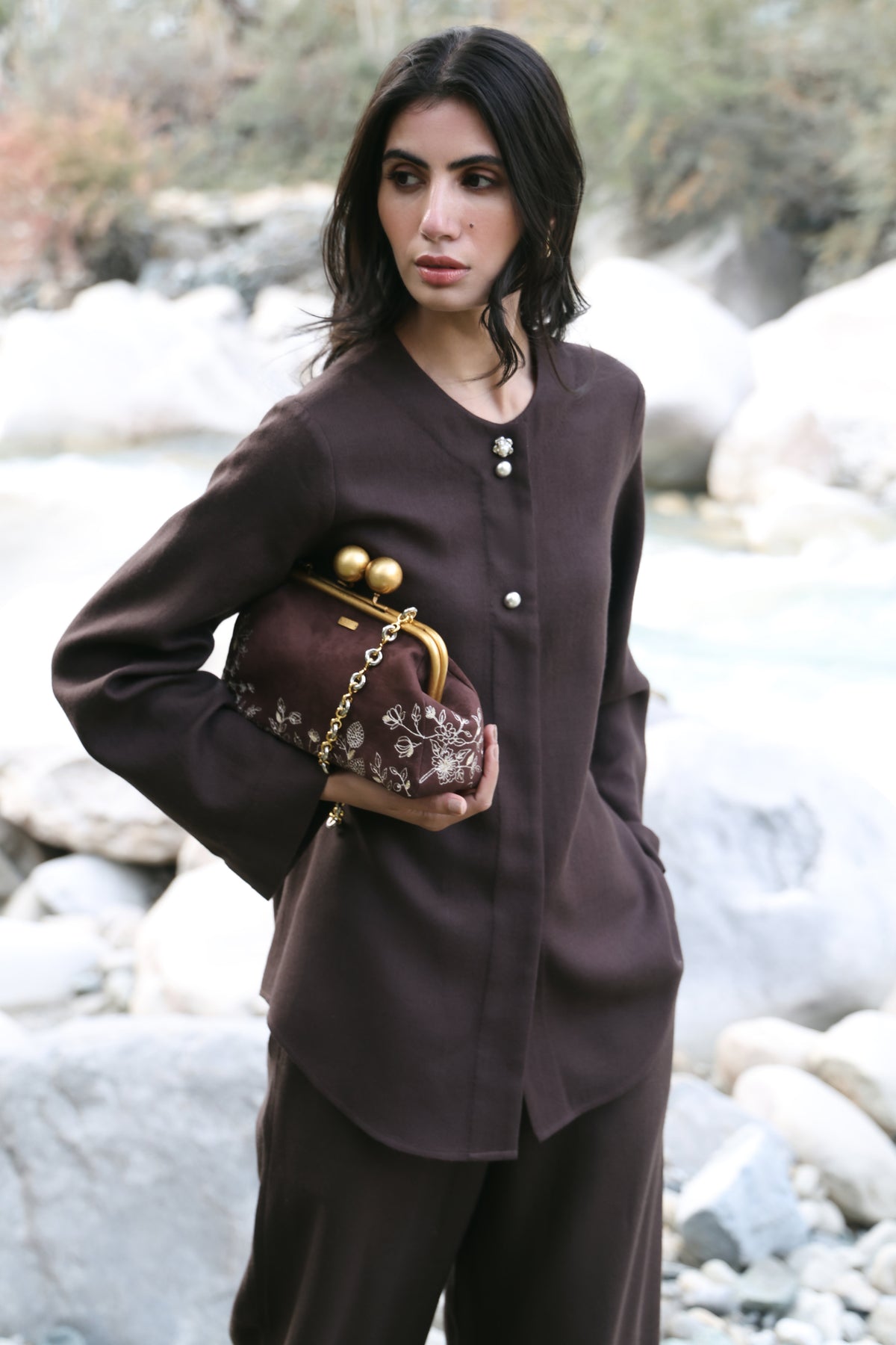 Duskfall Woollen Top (Cocoa)