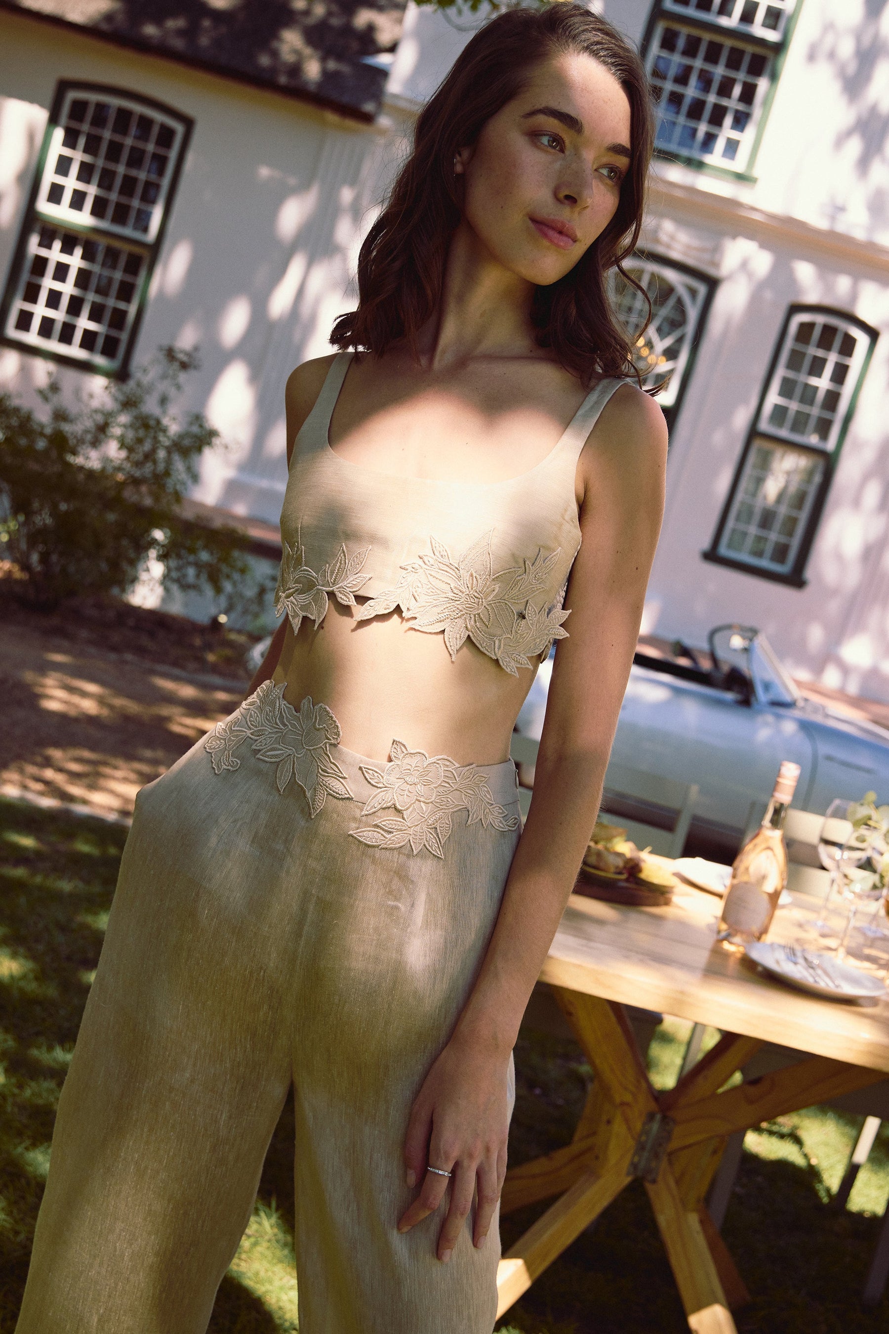 Elizabeth Bandeau Top (Almond)