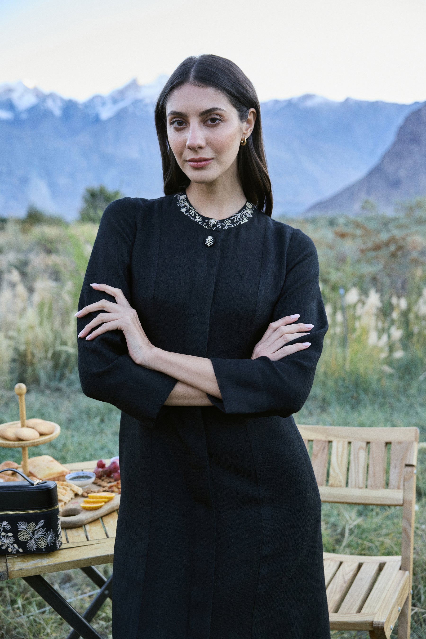 Juniper Woollen Dress (Black)