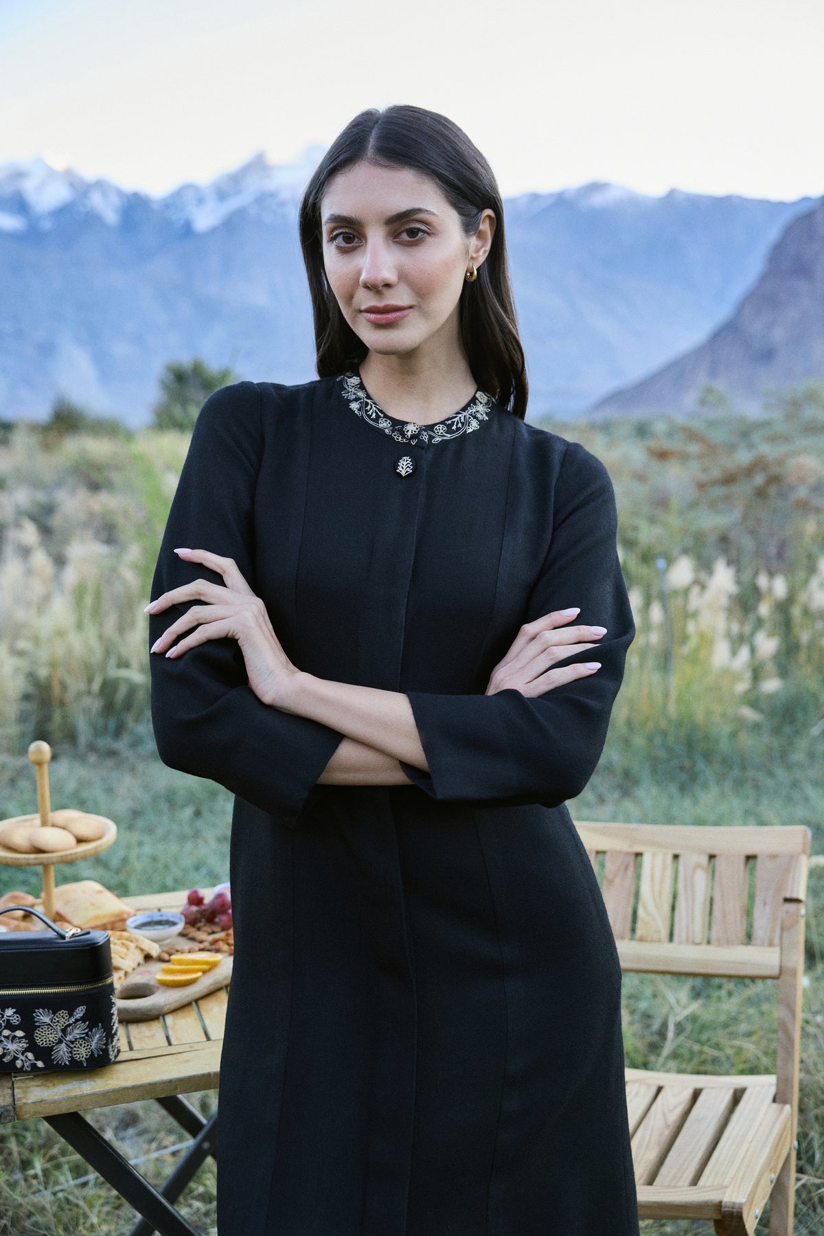 Juniper Woollen Dress (Black)