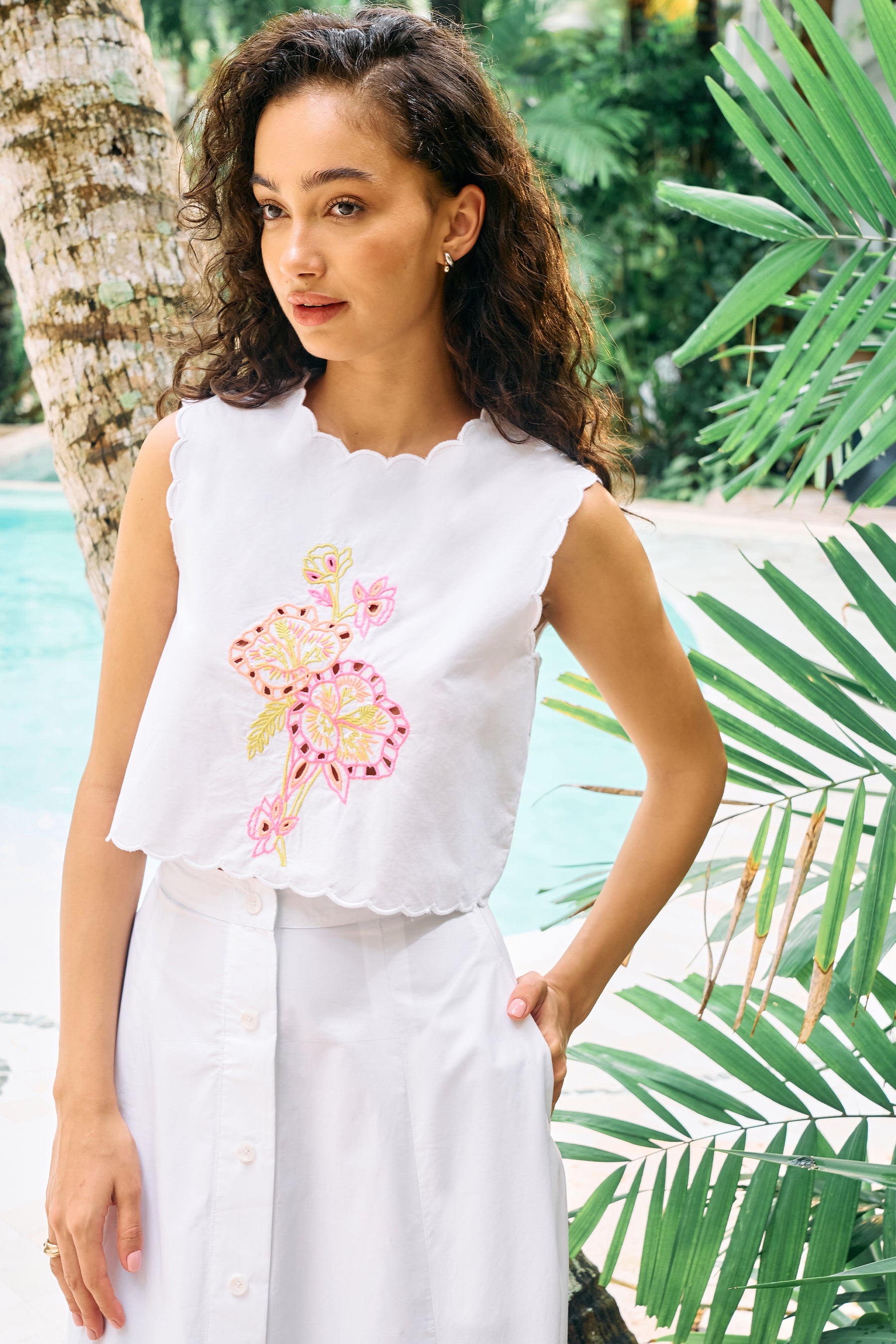Meadow Top & Meadow Skirt (White)