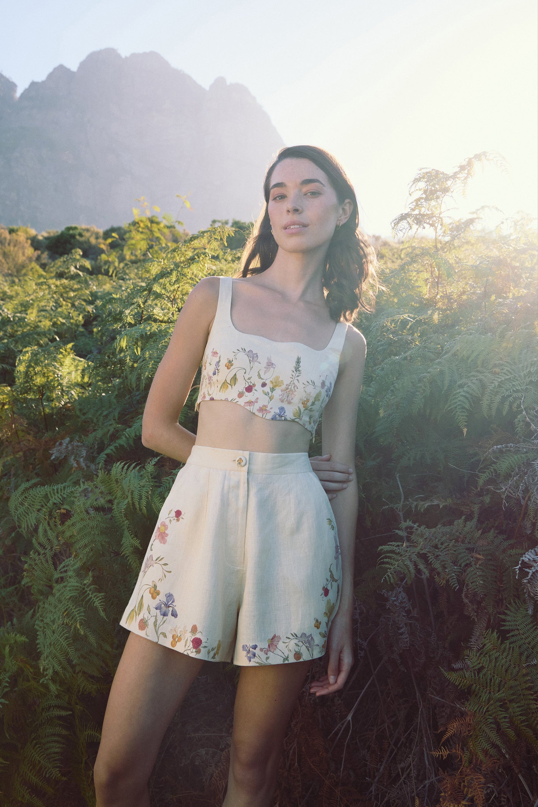 SAND Savanna Bandeau & SAND Savanna Shorts (Floral)