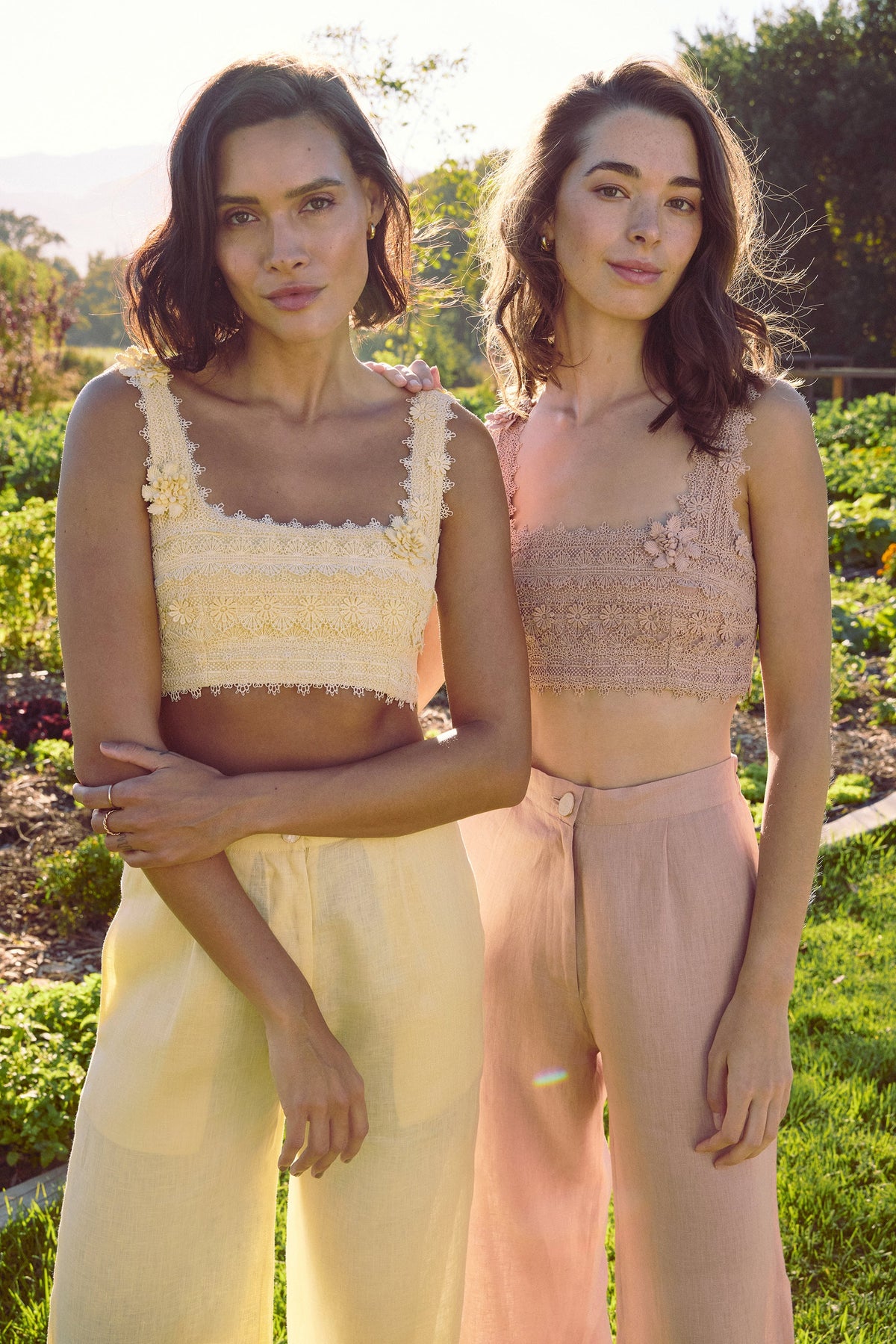 Adderley Bandeau Top (Rose)