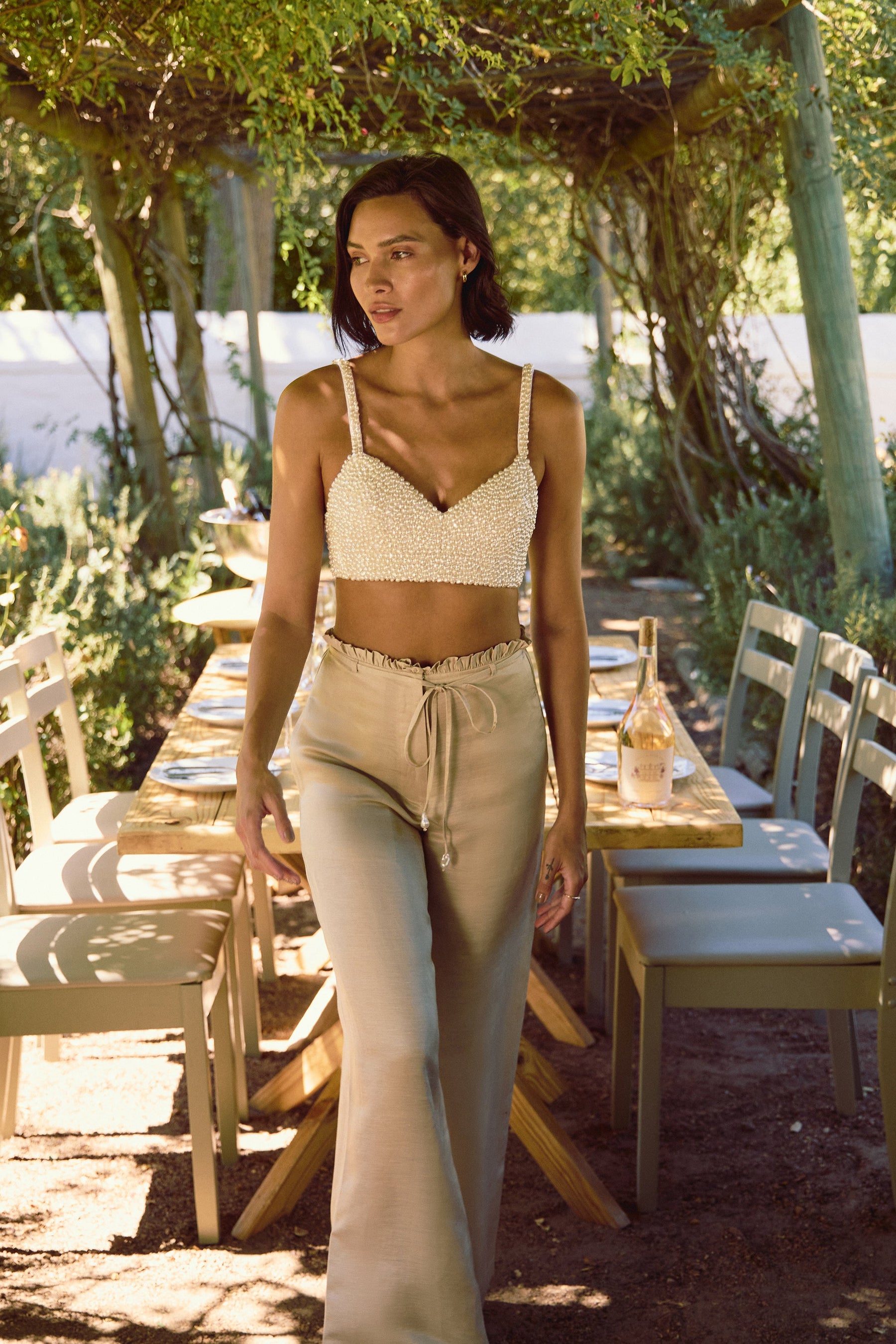 Rosendal Top (Ivory)