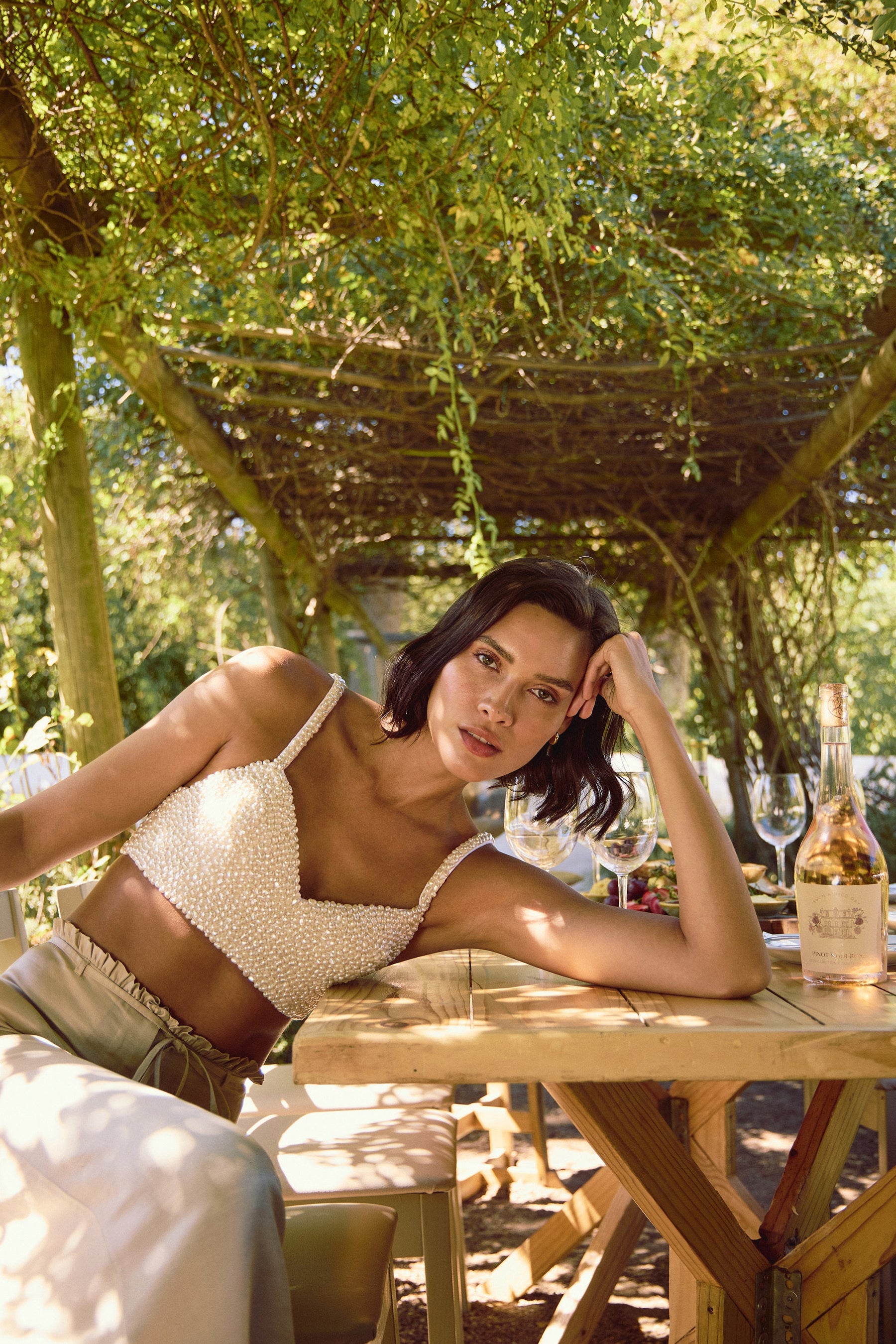 Rosendal Top (Ivory) & Florence Pants (Natural)