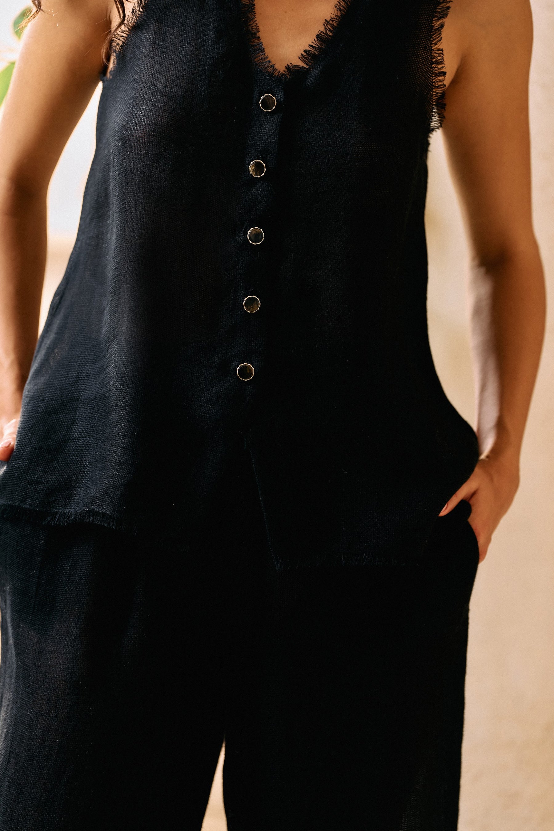 Unrushed Top & Unrushed Pants (Black)