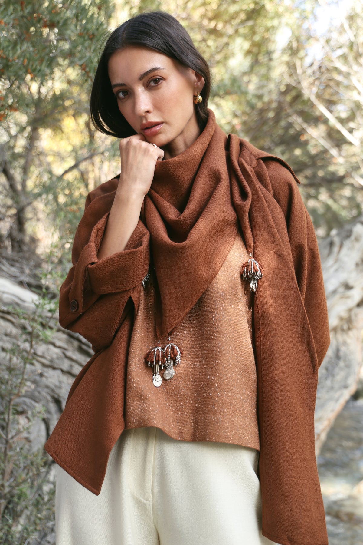 Emberglow Woollen Vest (Maple)