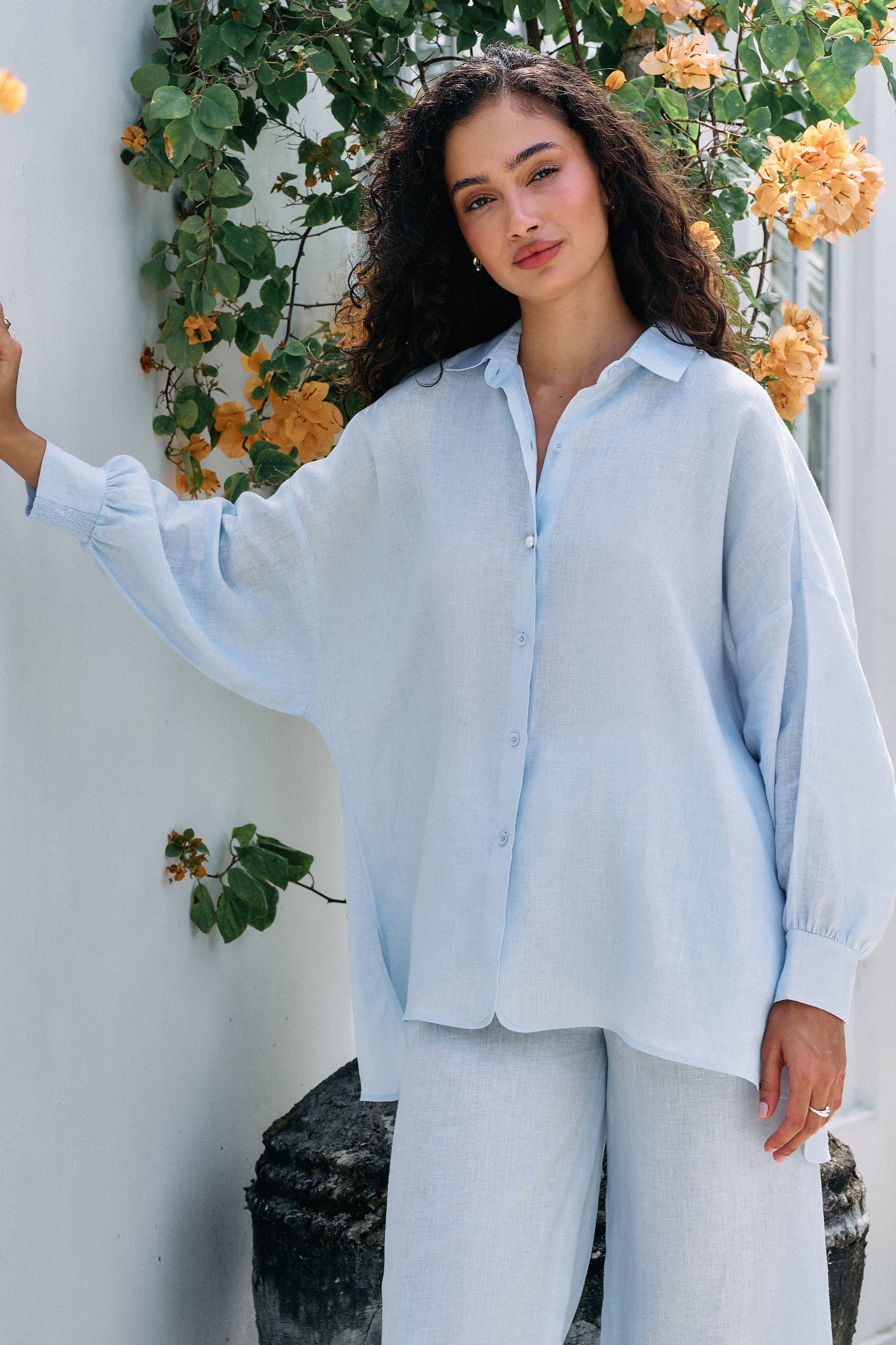Breezy Day Shirt & Easy Living Pants (Spring Blue)
