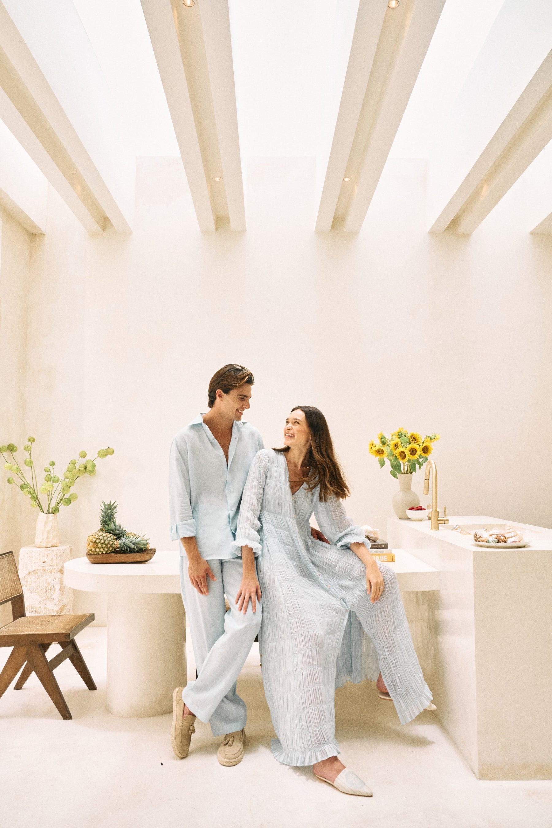 Corsica Shirt & Steady Form Pants - Man (Spring Blue)