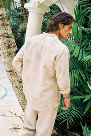 The Horizon All Over Print (Natural & Sage) & The Steady Form Pants- Man (Natural)