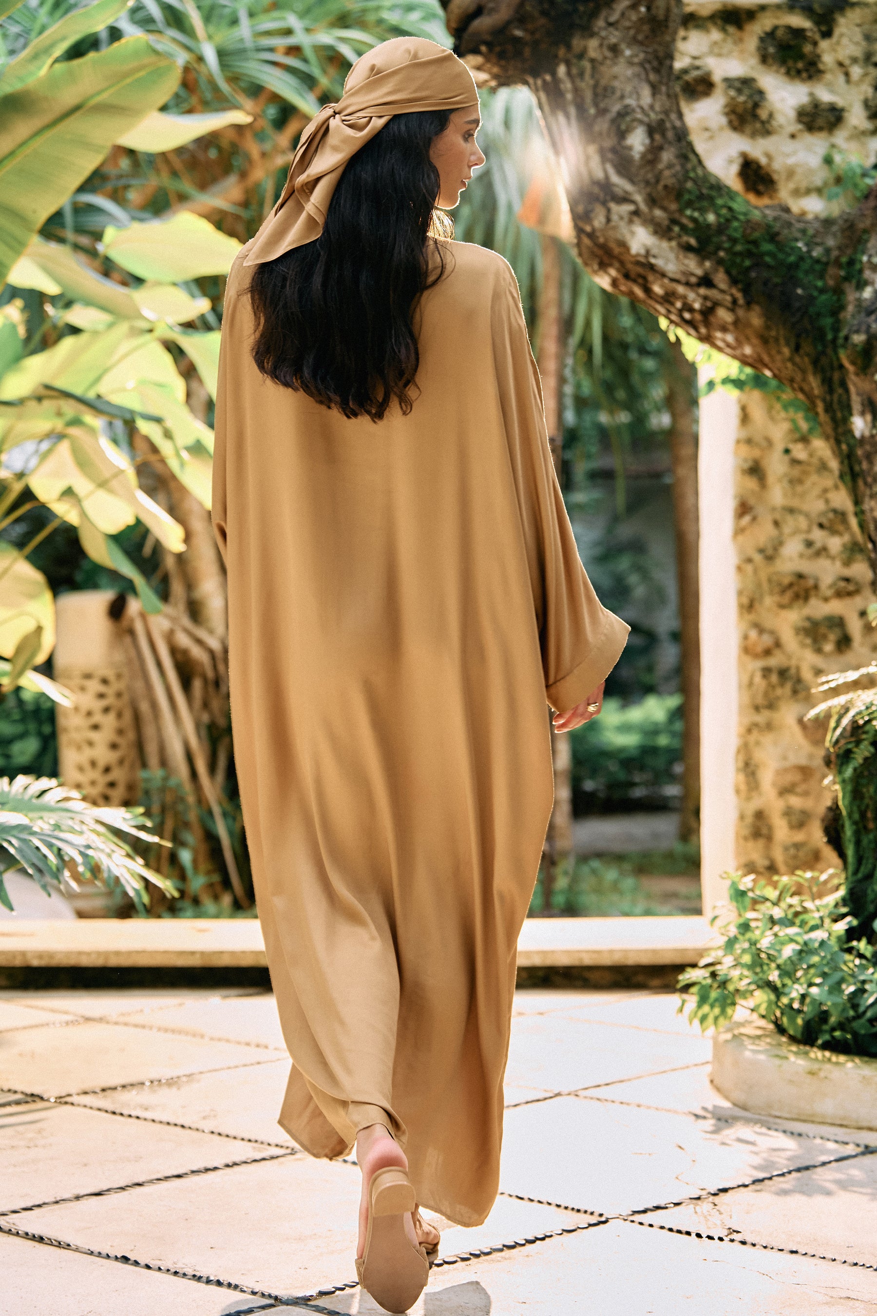Dusk Kaftaan Dress (Sand)