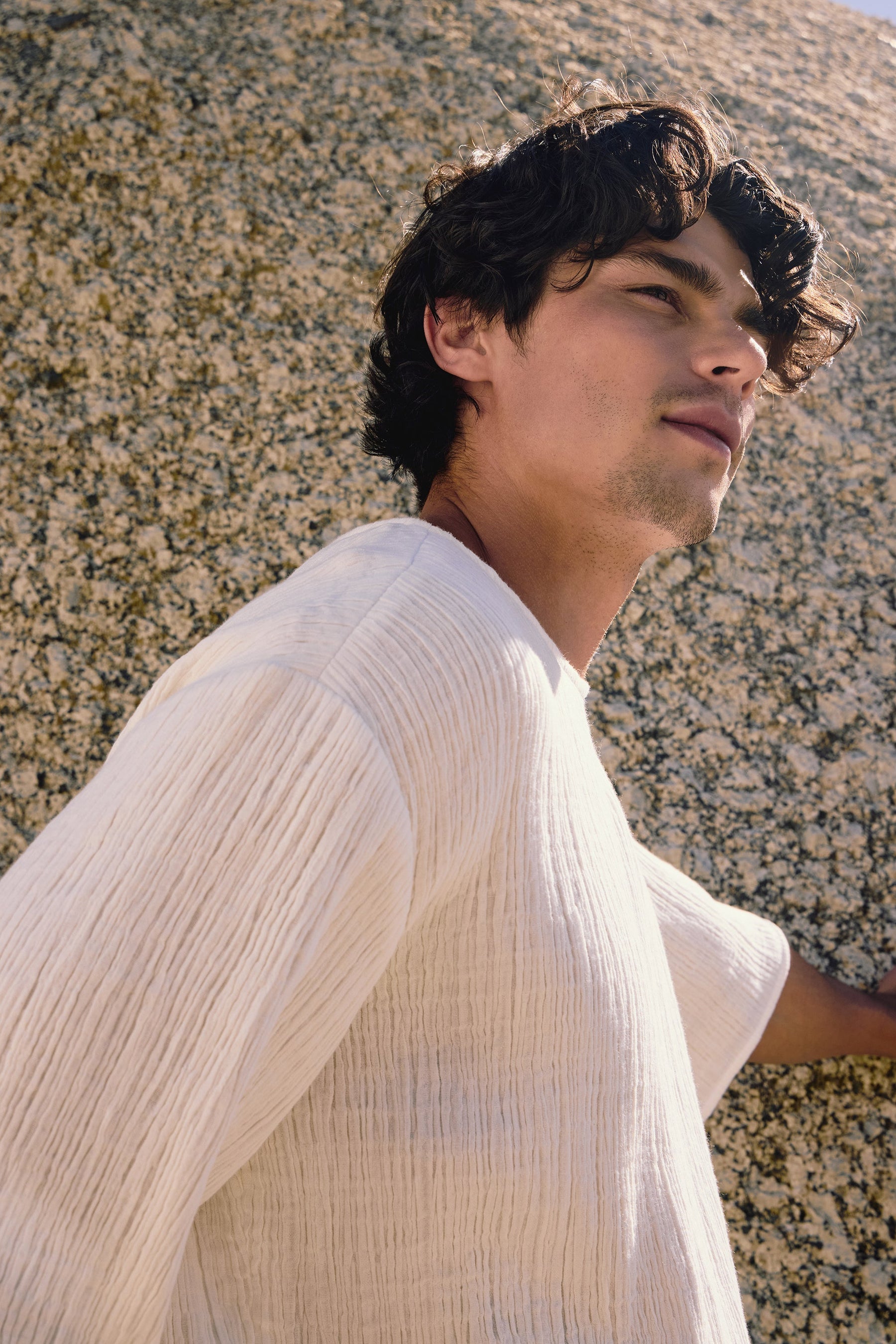 Sandton Shirt - MAN (Ivory) & Amalfi Shorts-Man (Ivory)