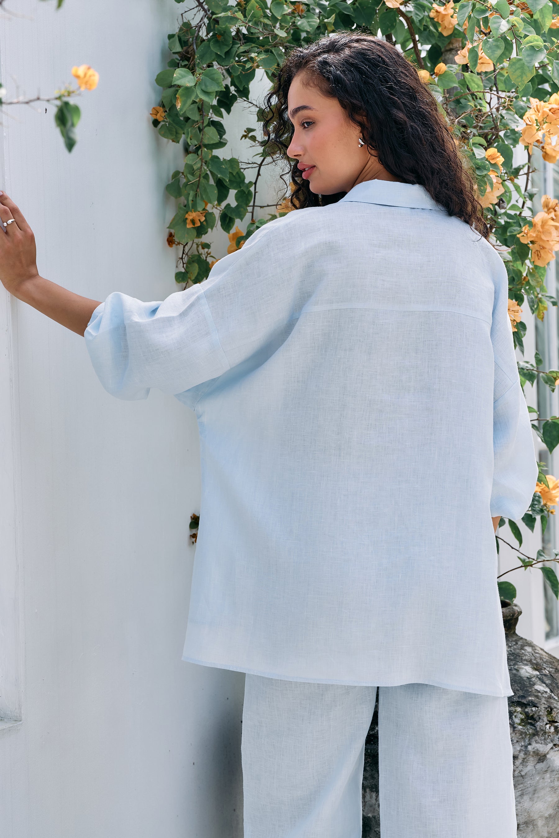 Breezy Day Shirt & Easy Living Pants (Spring Blue)