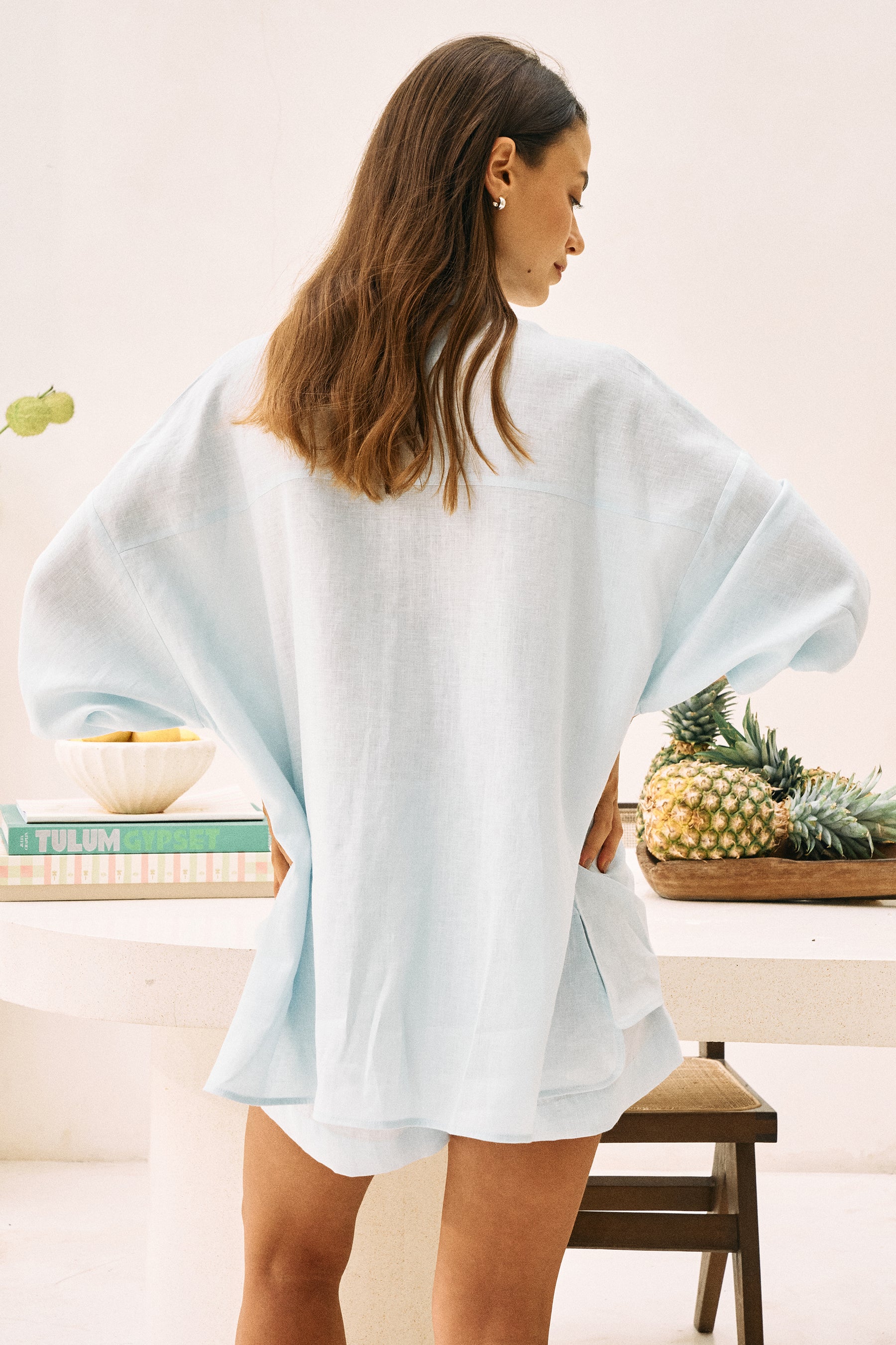 Breezy Day Shirt & Postcard Shorts (Spring Blue)