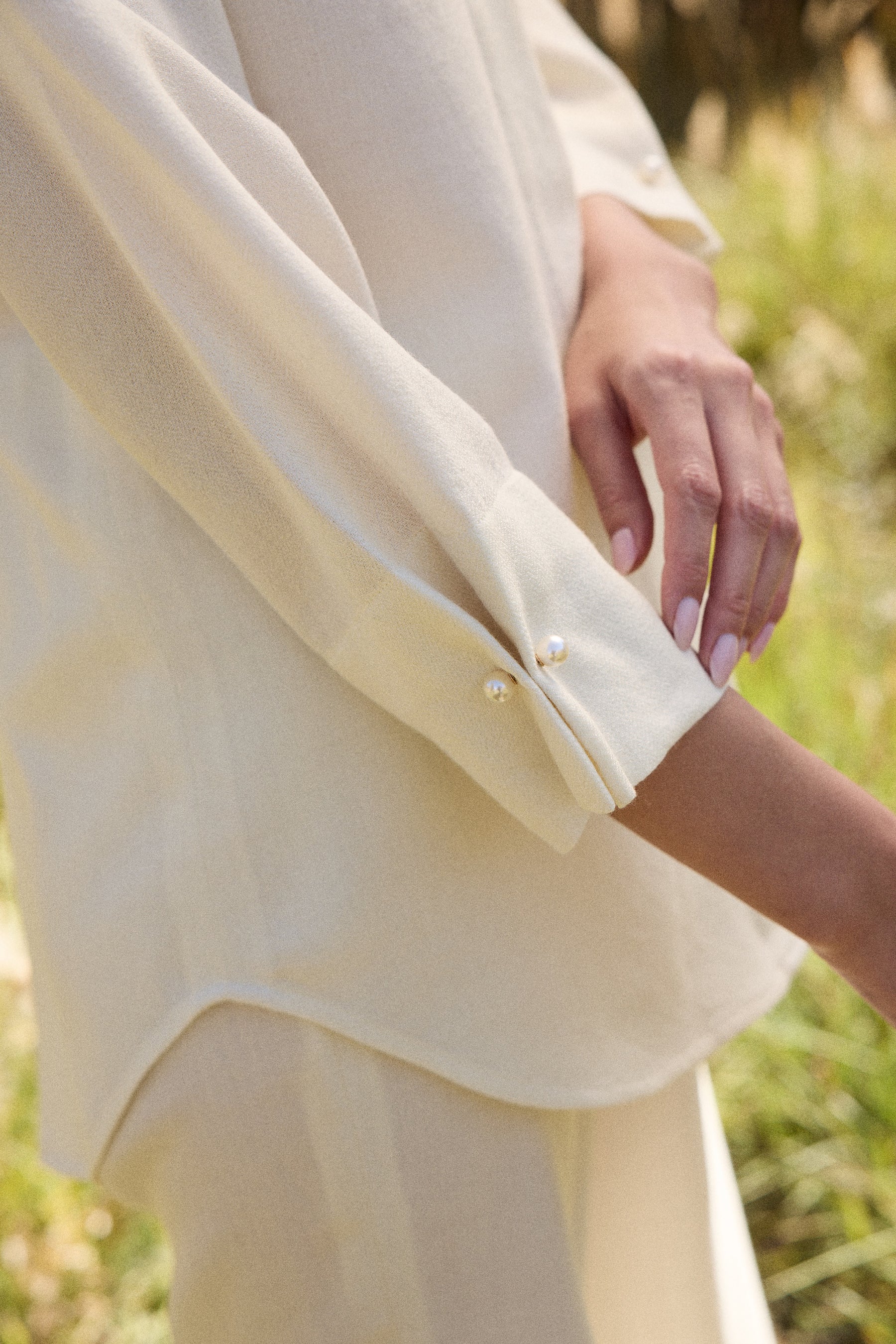 Laha Woollen Top & Laha Woollen Pants (Ivory)