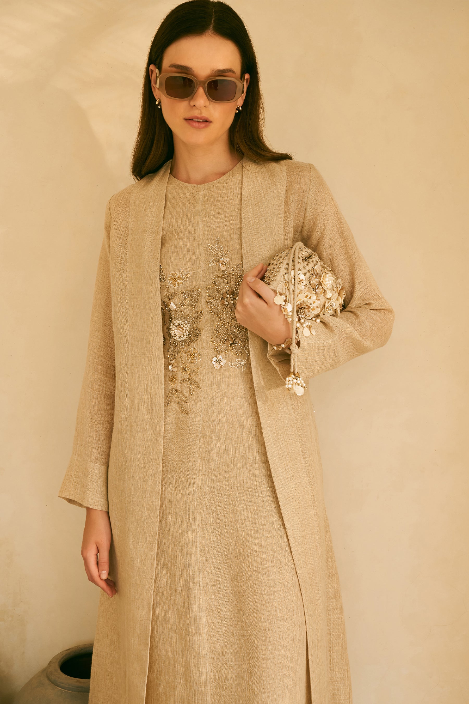 Soft Glow Dress & Soft Glow Overlay (Natural)