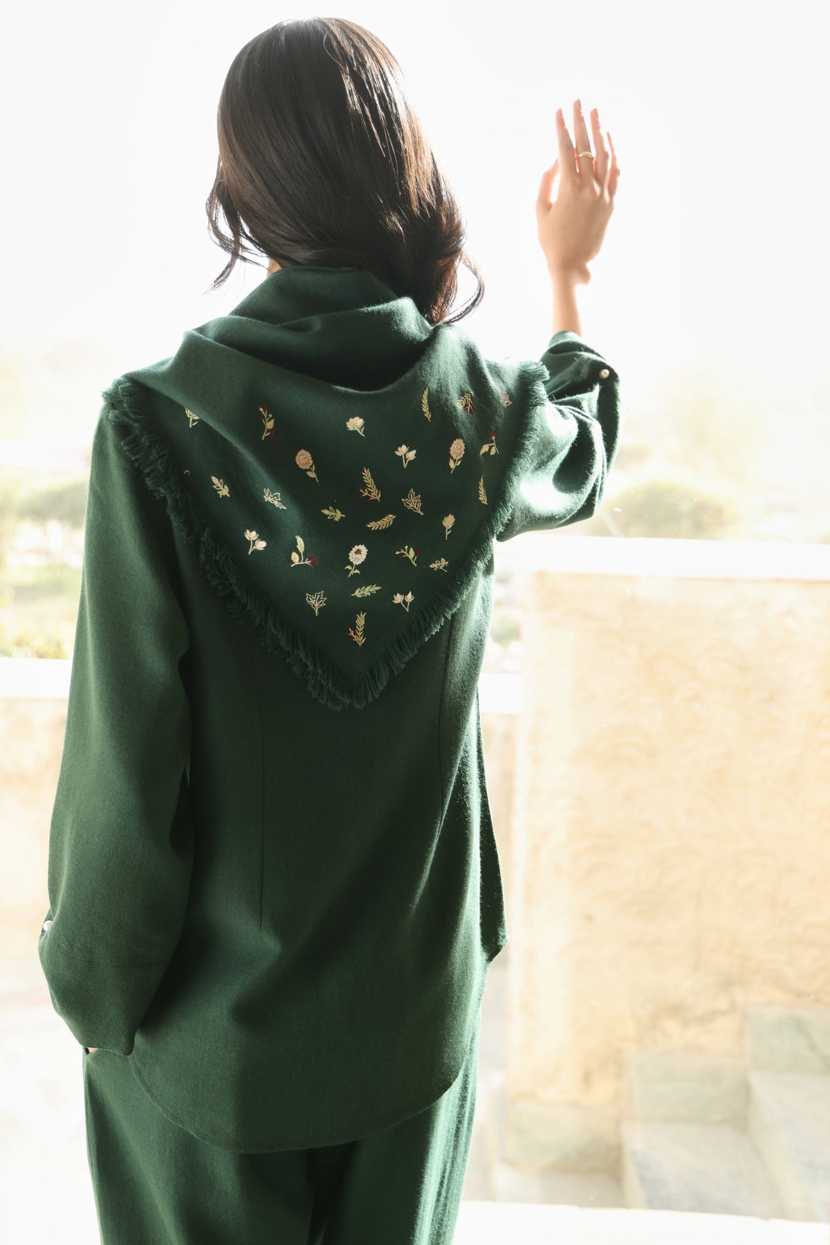 Reverie Woollen top (Forest Pine)