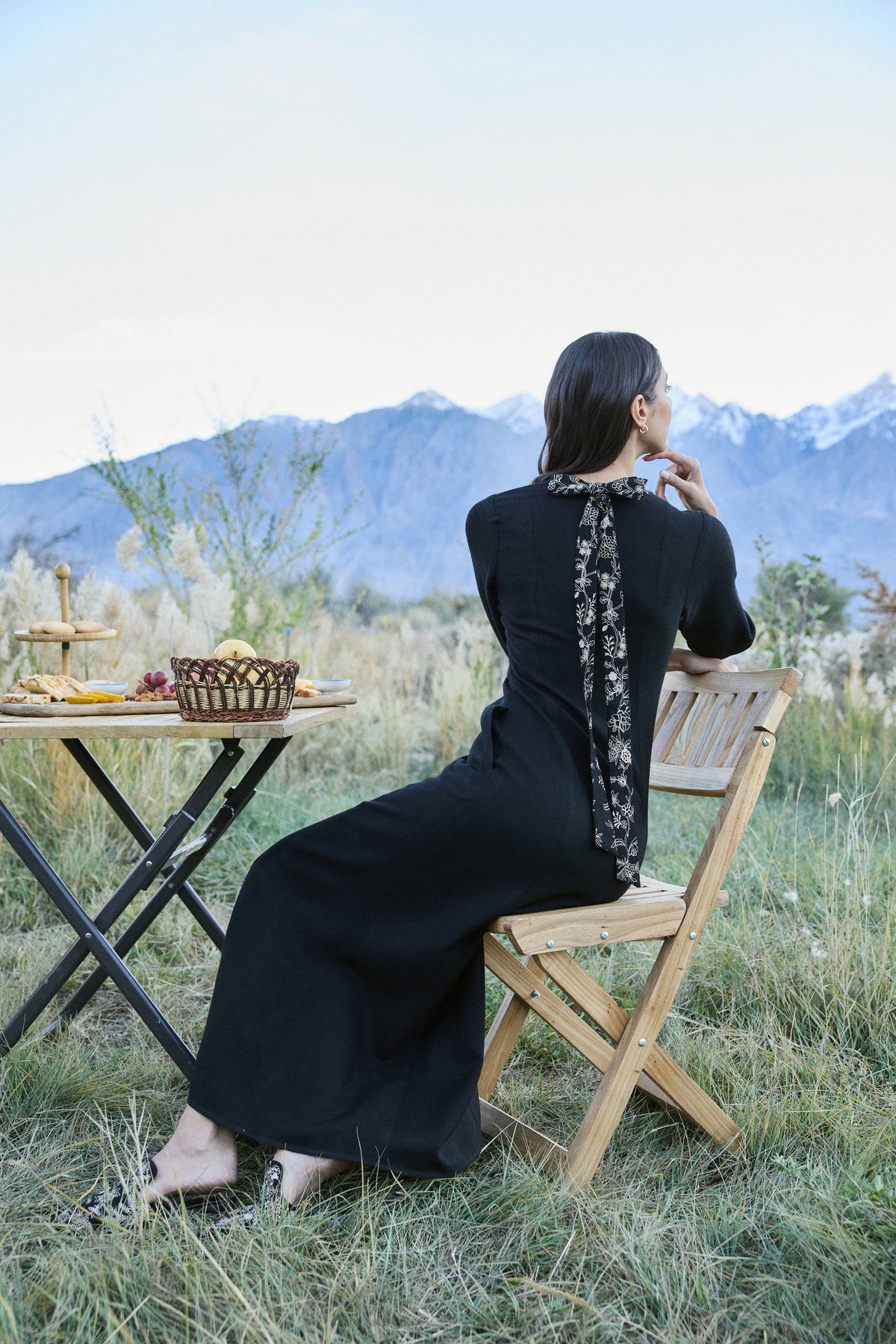 Juniper Woollen Dress (Black)