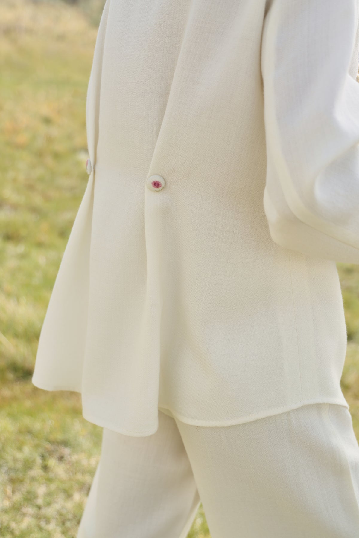Autumn Bloom Woollen Top (Ivory Alpine Botanics)