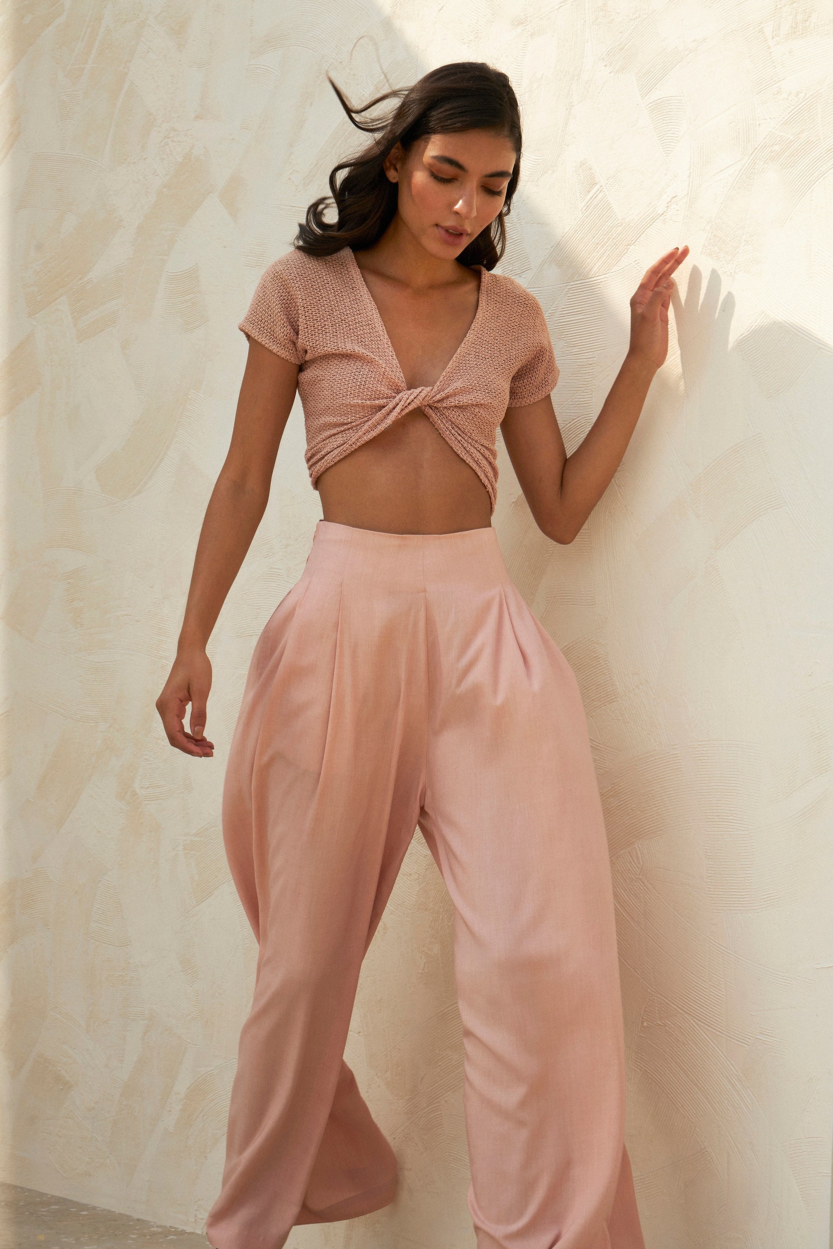 Palma Top & Montenegro Pants - Dusty Pink