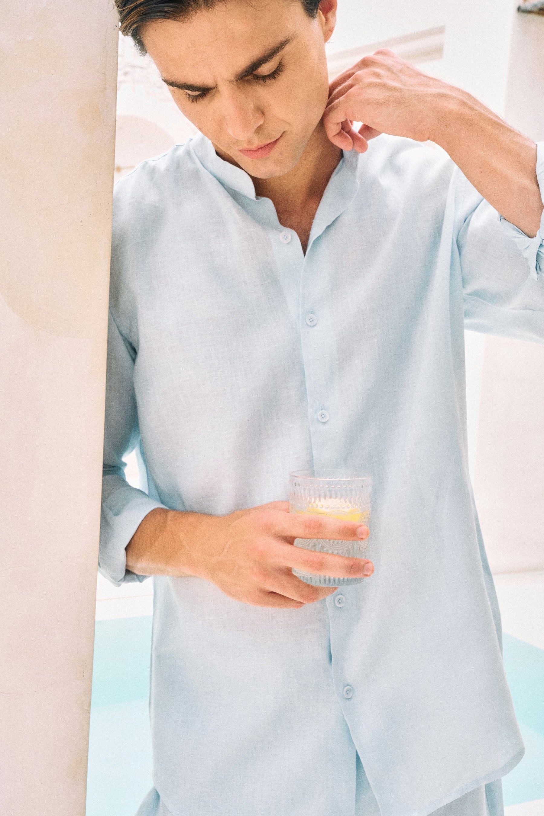 Rome Shirt- MAN (Spring Blue)