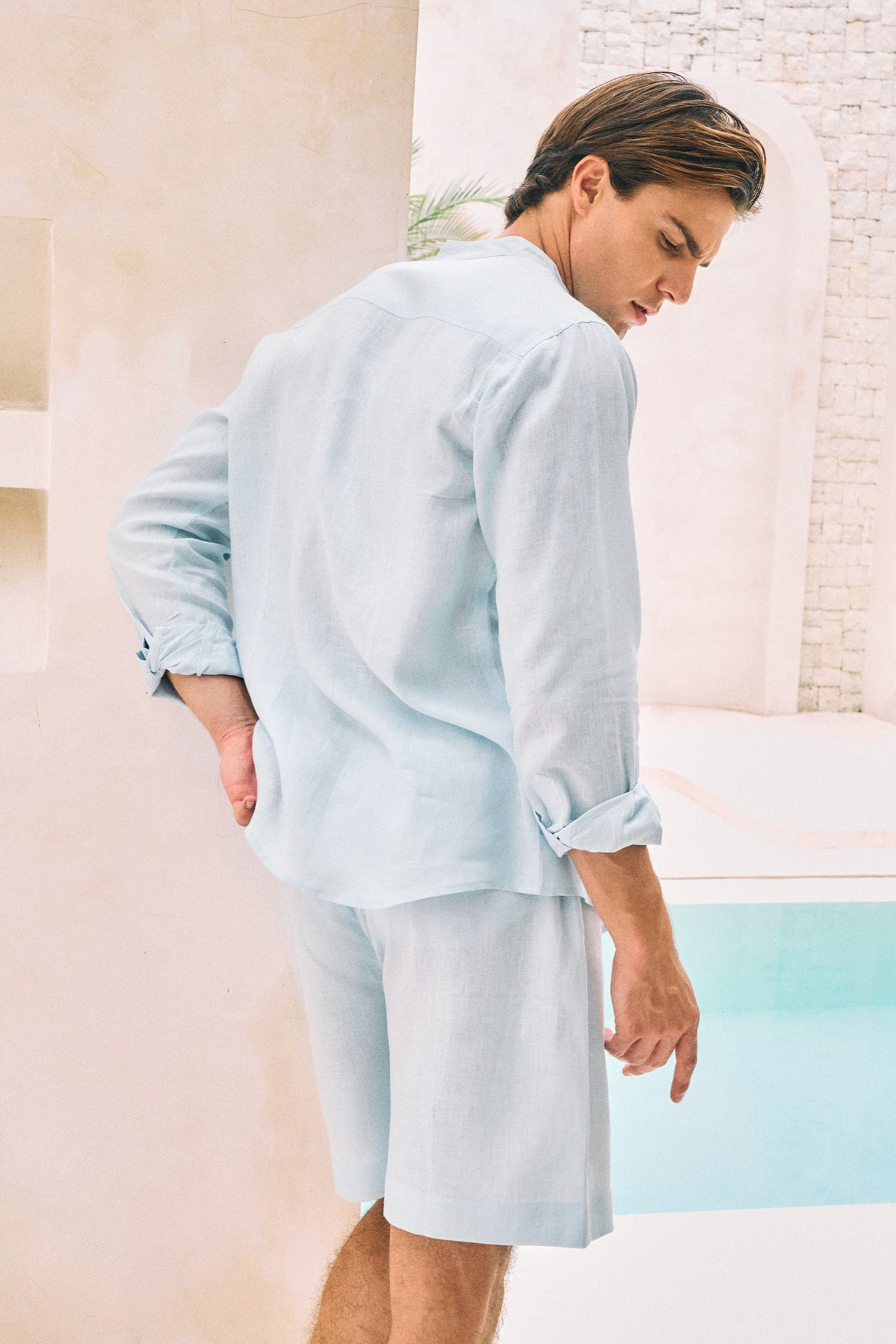 Rome Shirt- MAN (Spring Blue)