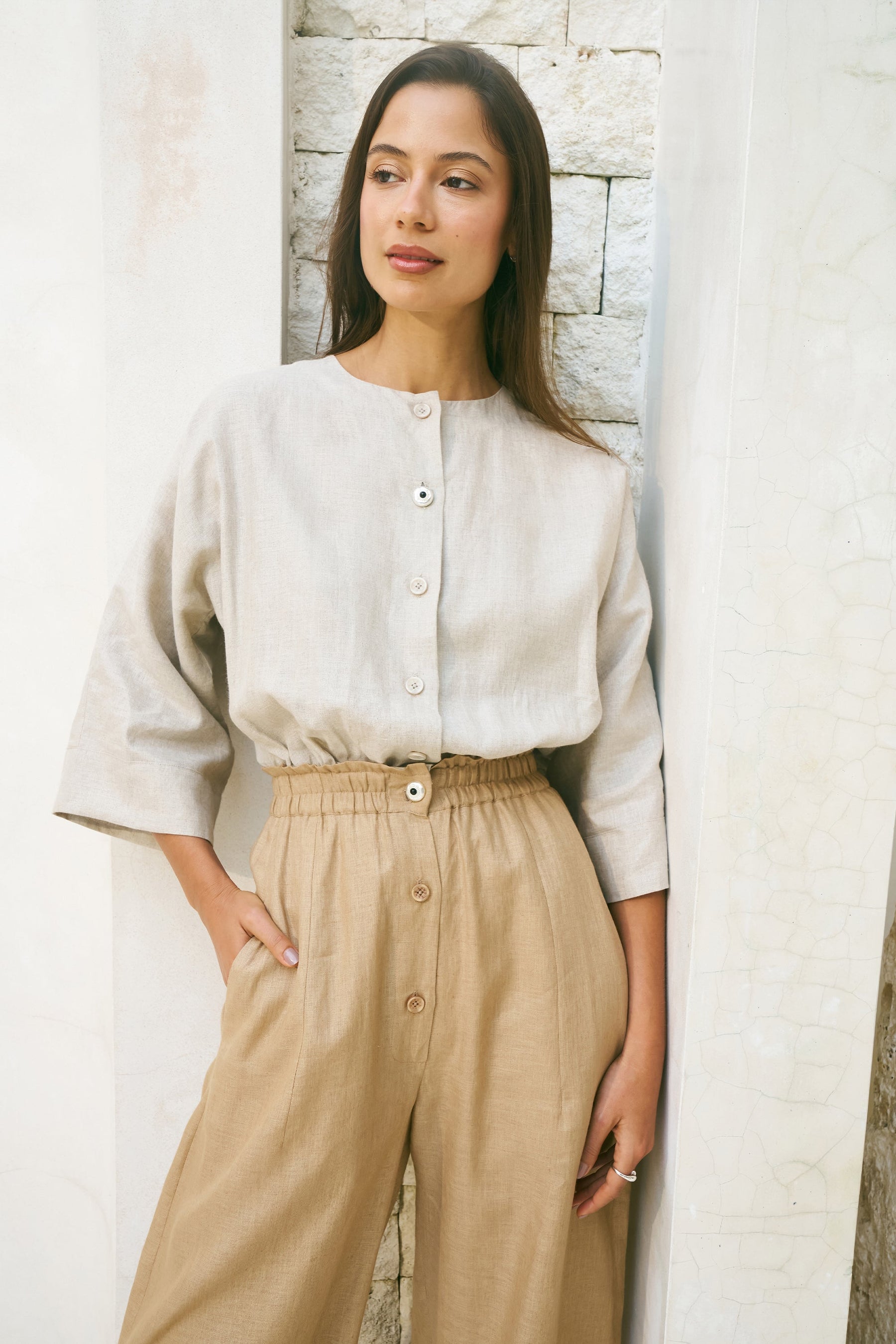 Drift Jumpsuit (Natural - Sand)