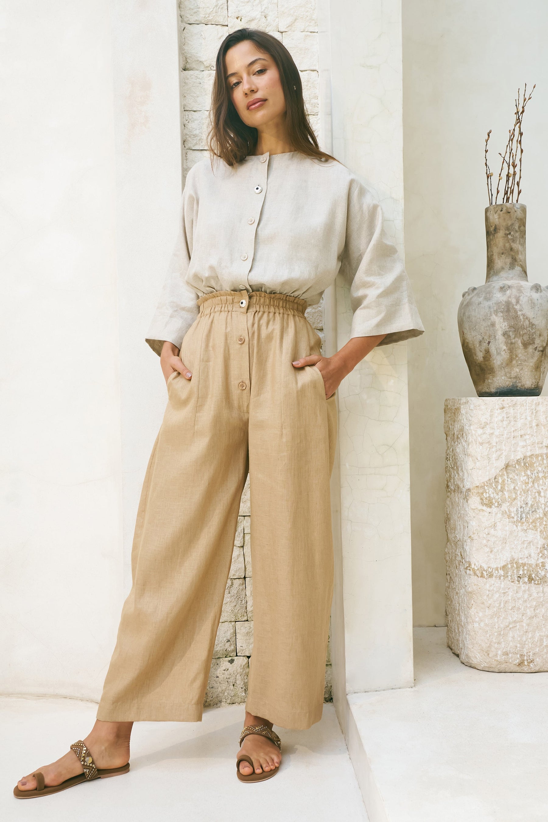 Drift Jumpsuit (Natural - Sand)
