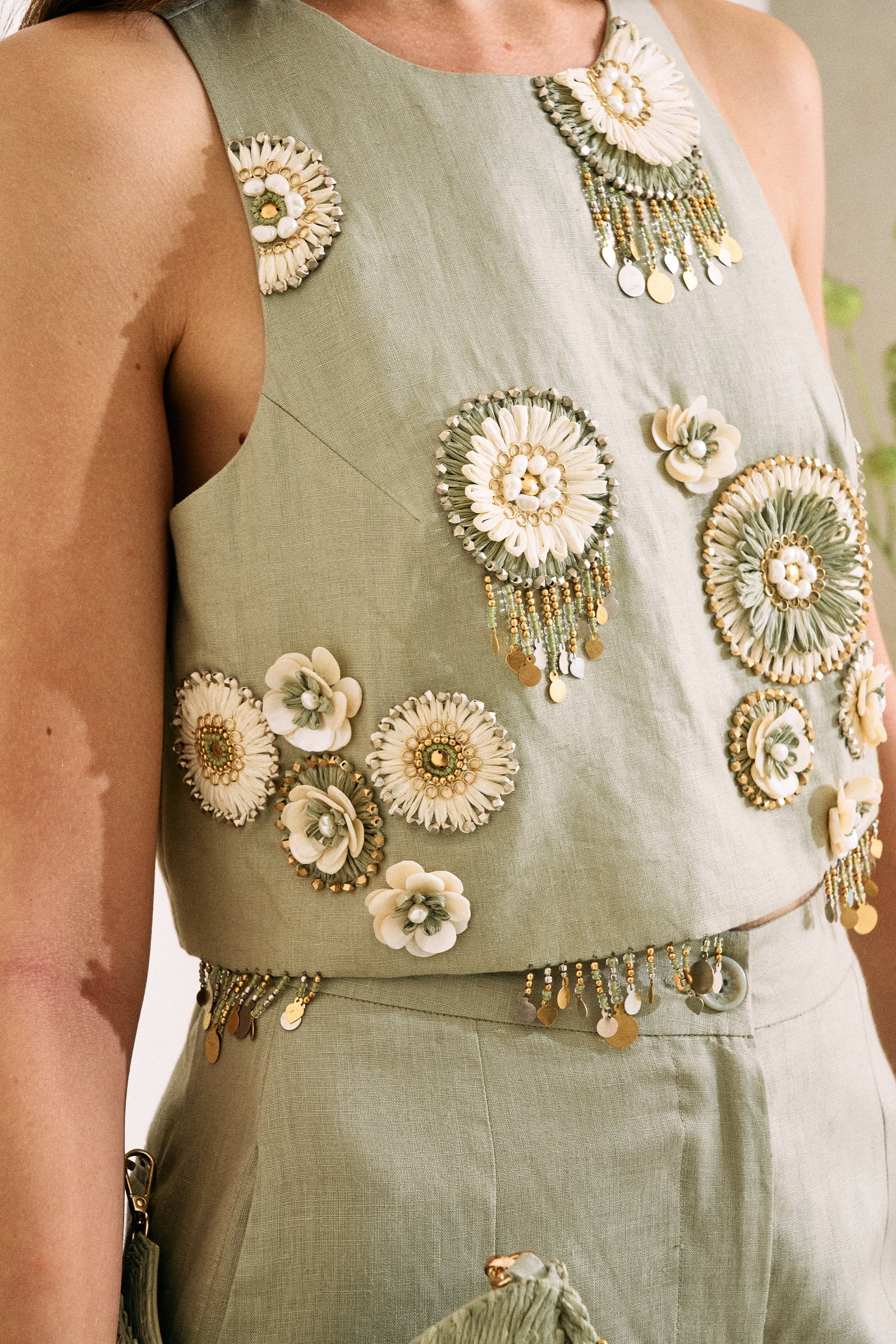 Sage Elsewhere Organic Linen Top