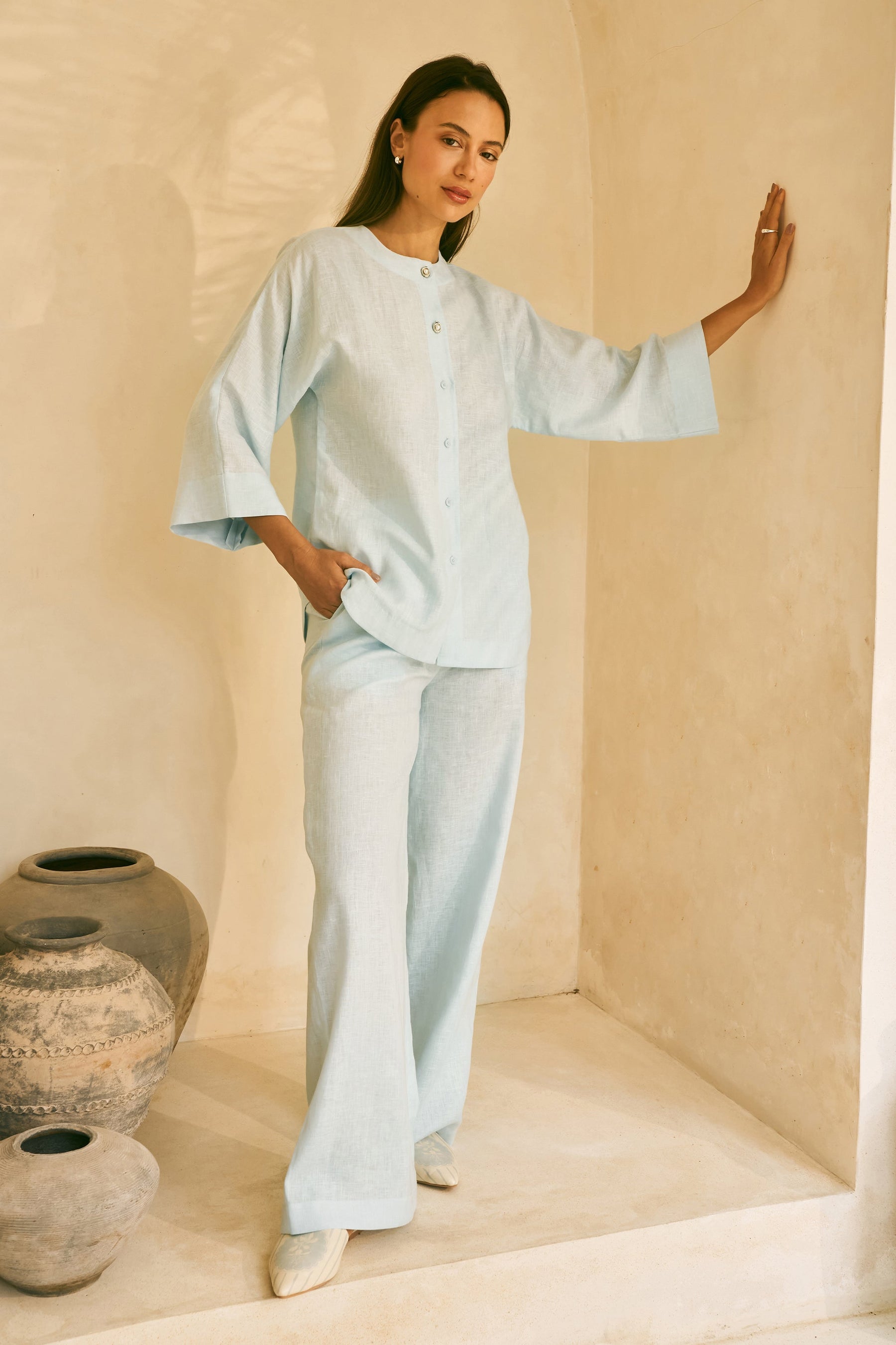 Northbound Organic Linen Shirt for Women