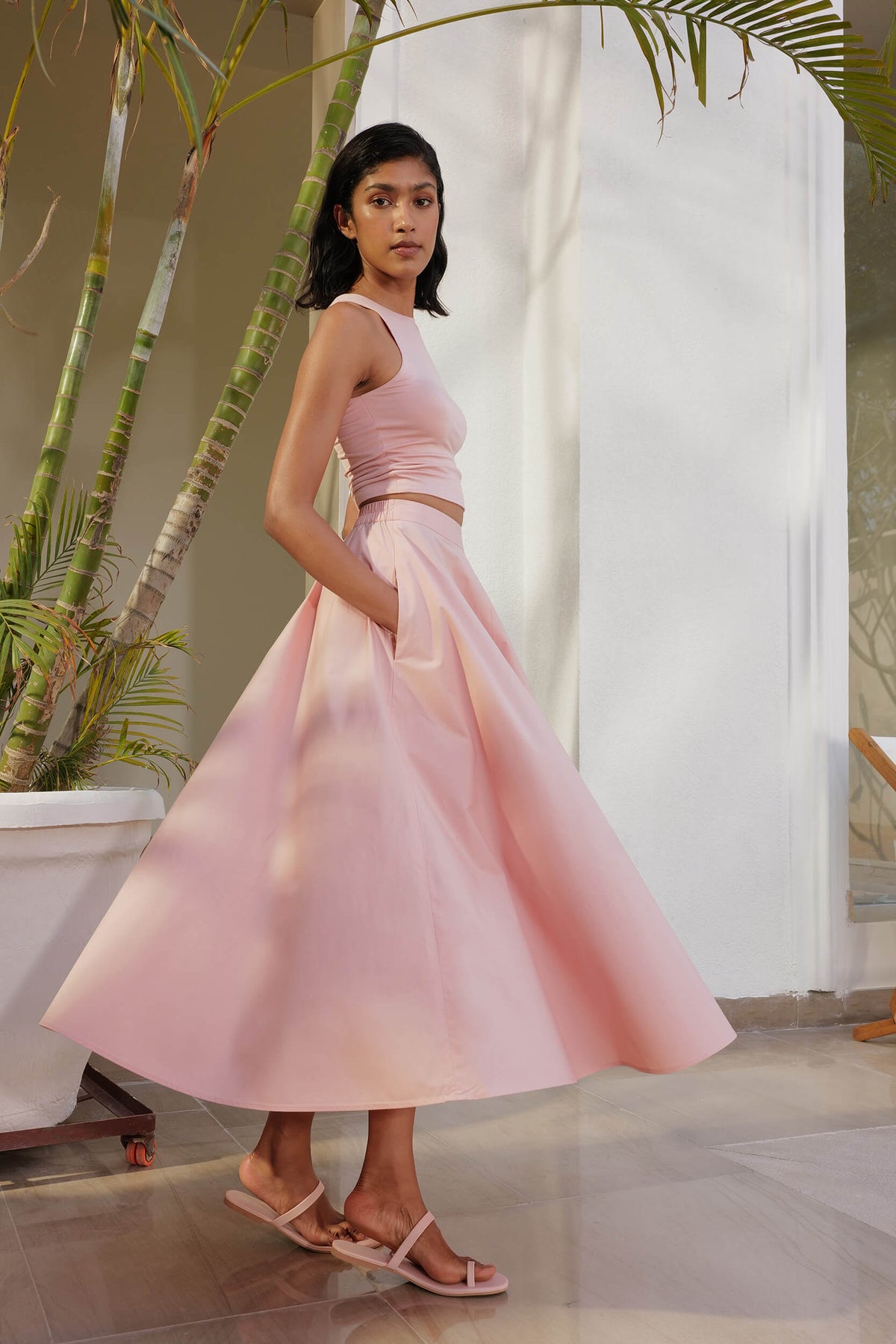Sicily Skirt (Dusty Pink)