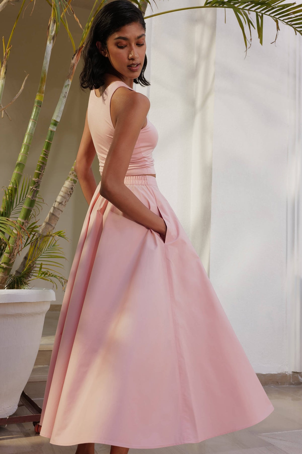 Sicily Skirt (Dusty Pink)
