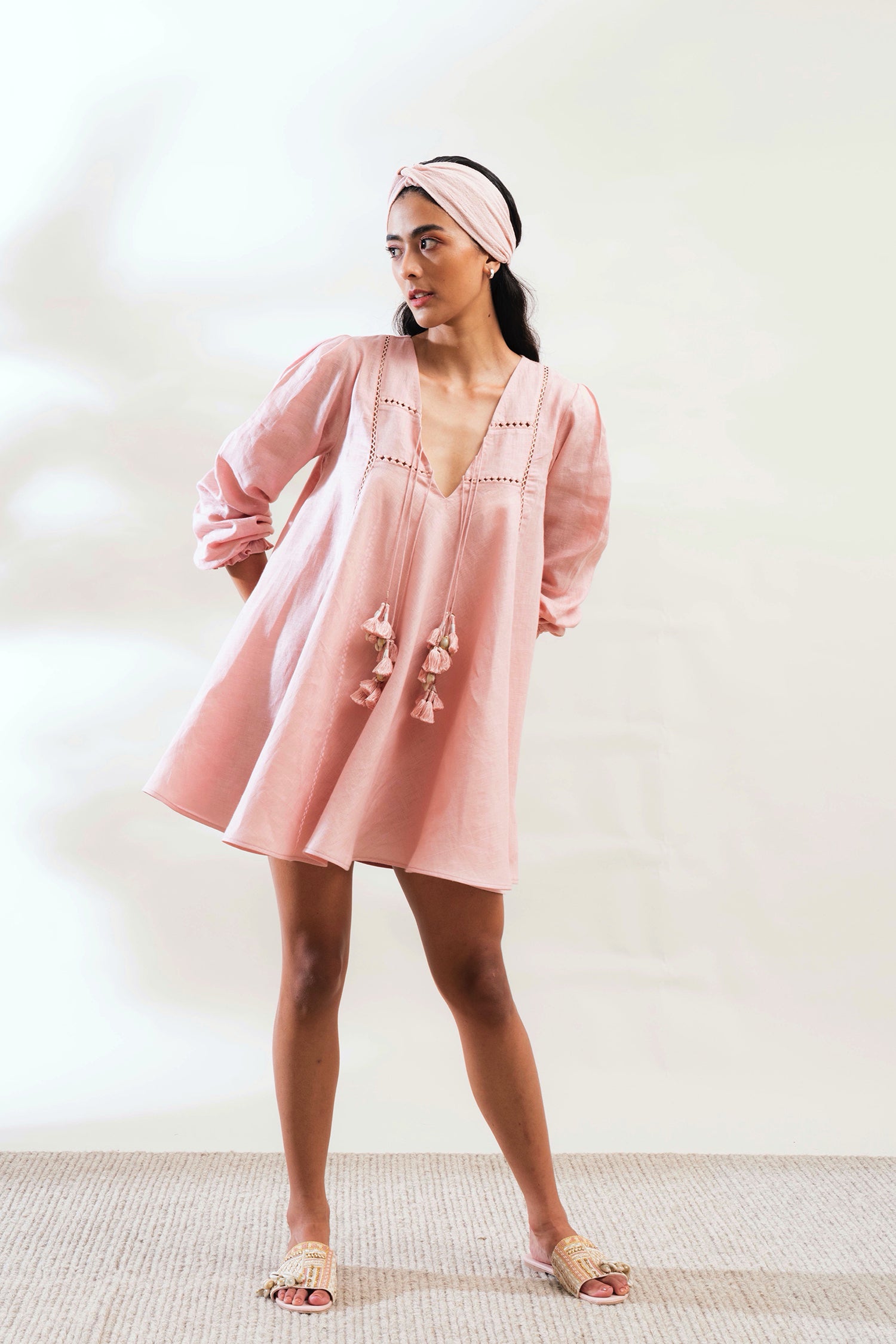 Positano Dress (Dusty Pink)